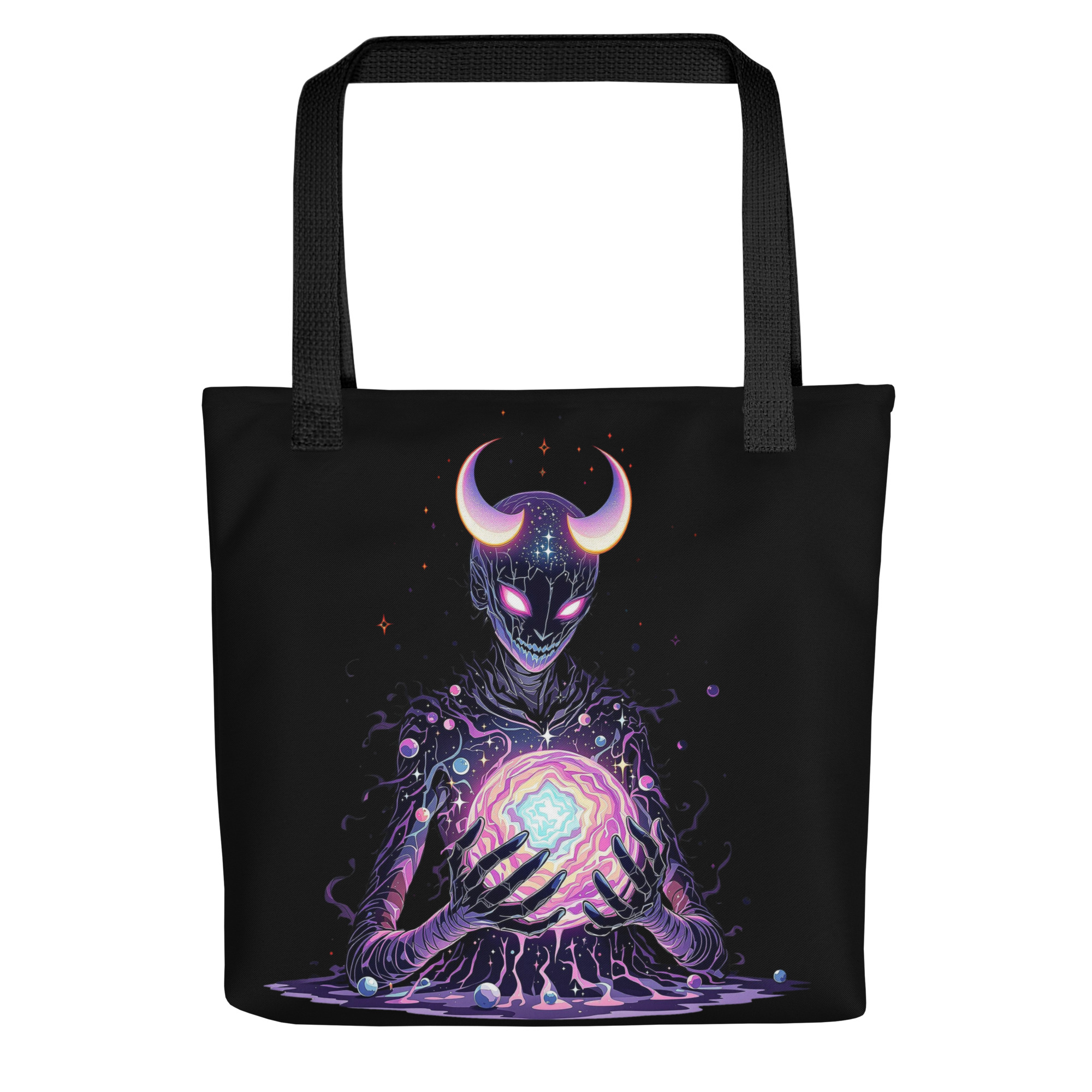 Mystical Demon Printed Tote Bag