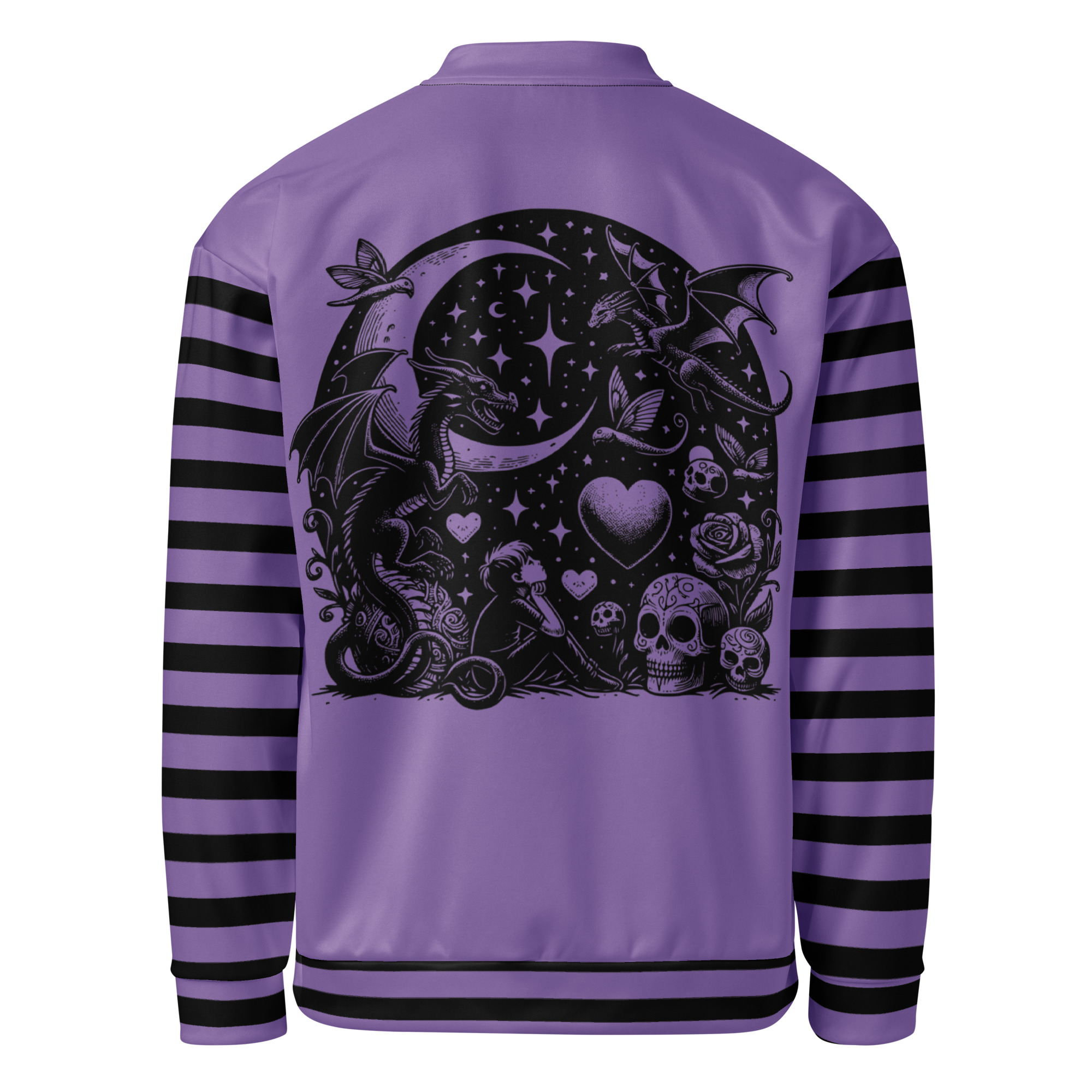 Purple Dragon Bomber Jacket