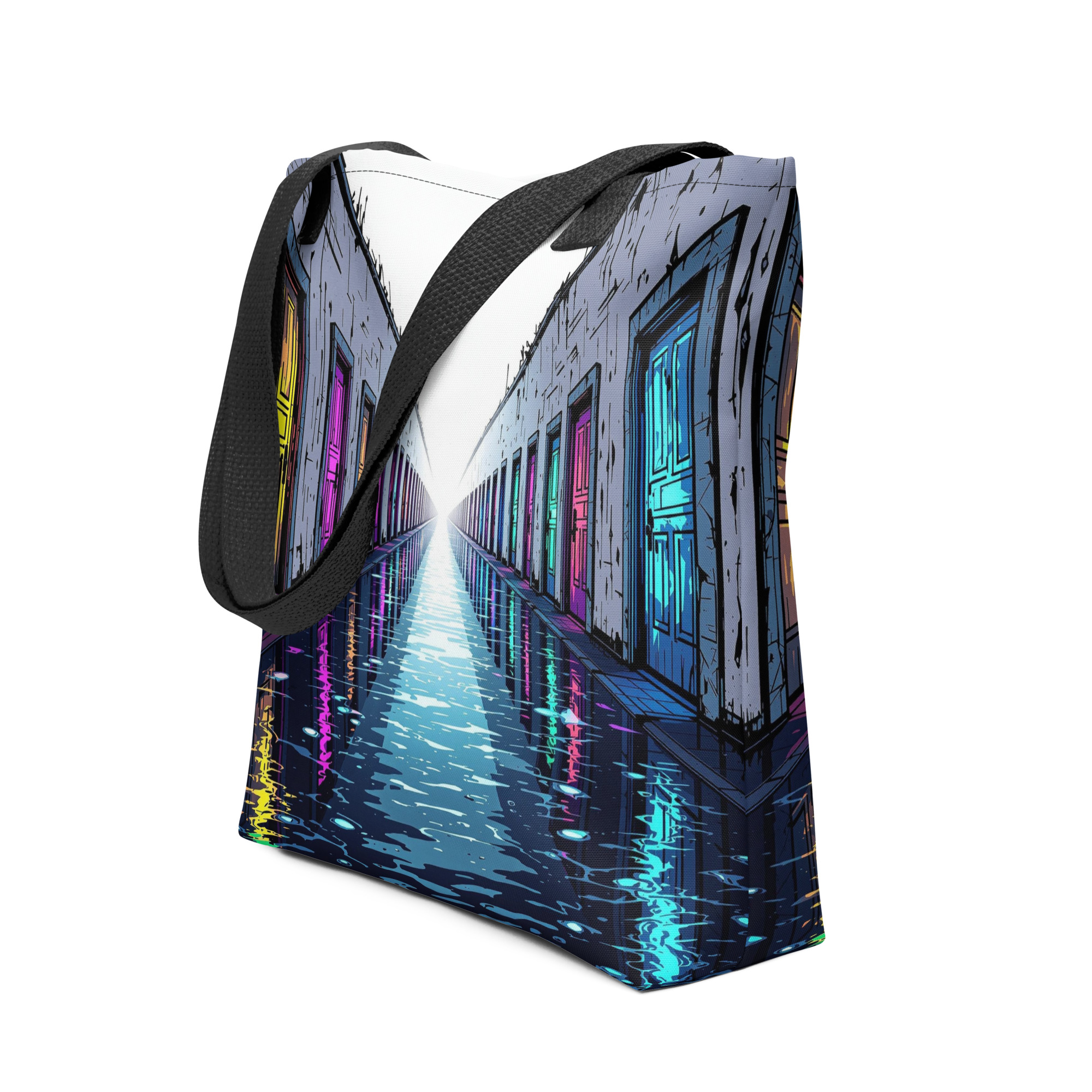 Geometric Color Doors Tote Bag