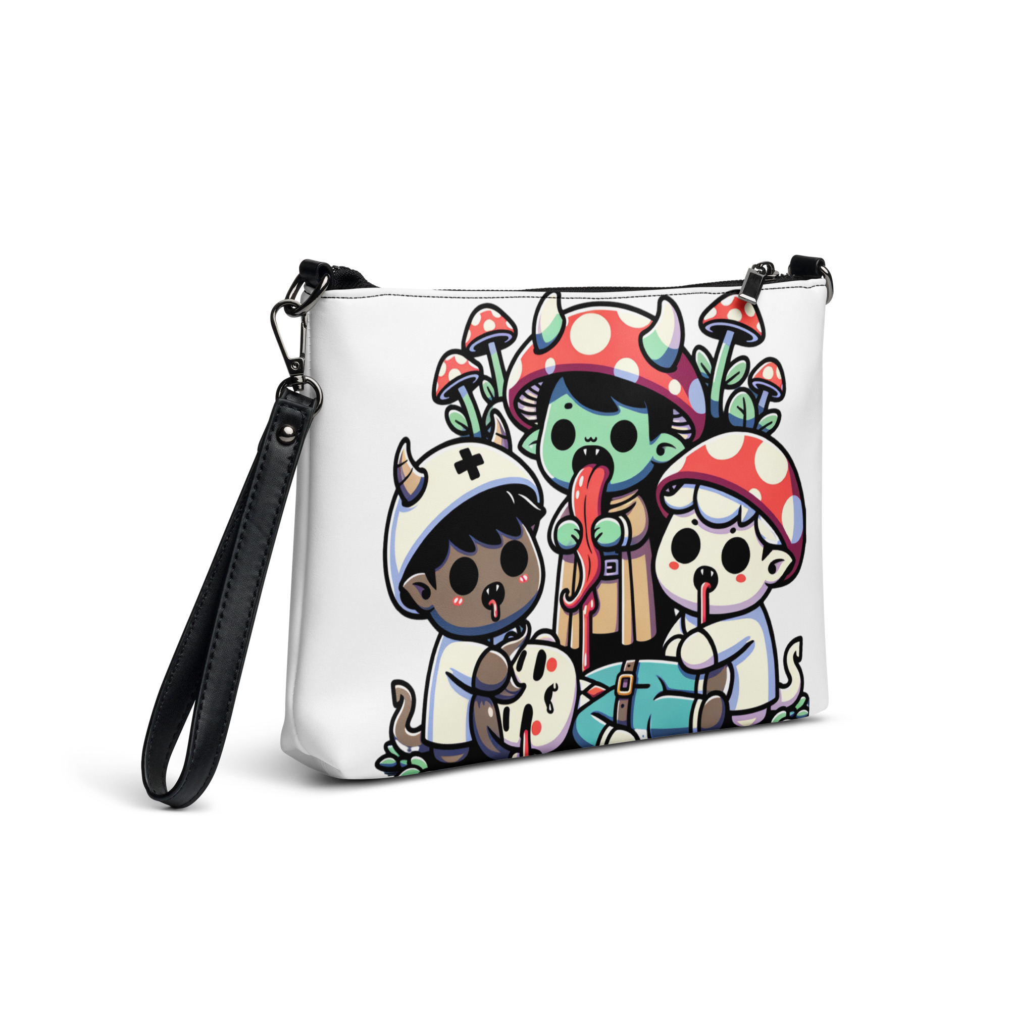 Kawaii Mushroom Gang Clutch Bag