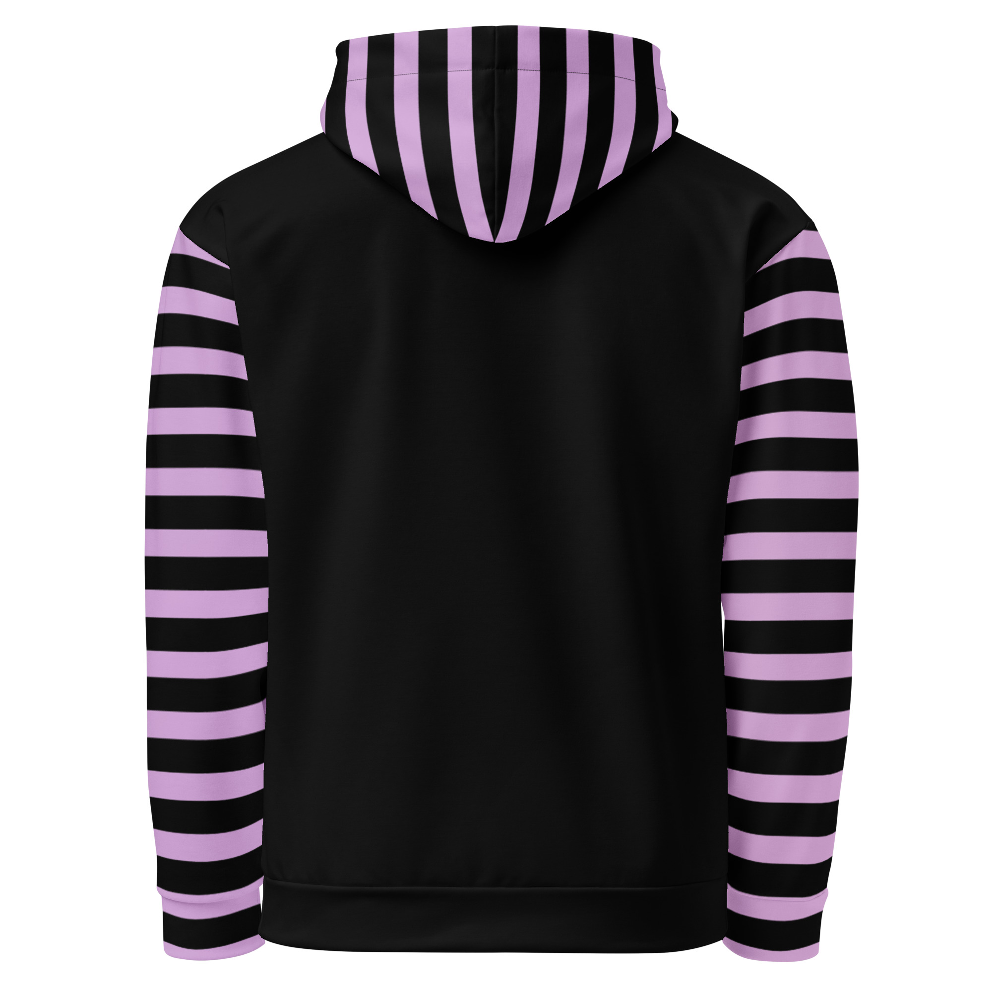 Cute Skeleton Cat Striped Hoodie
