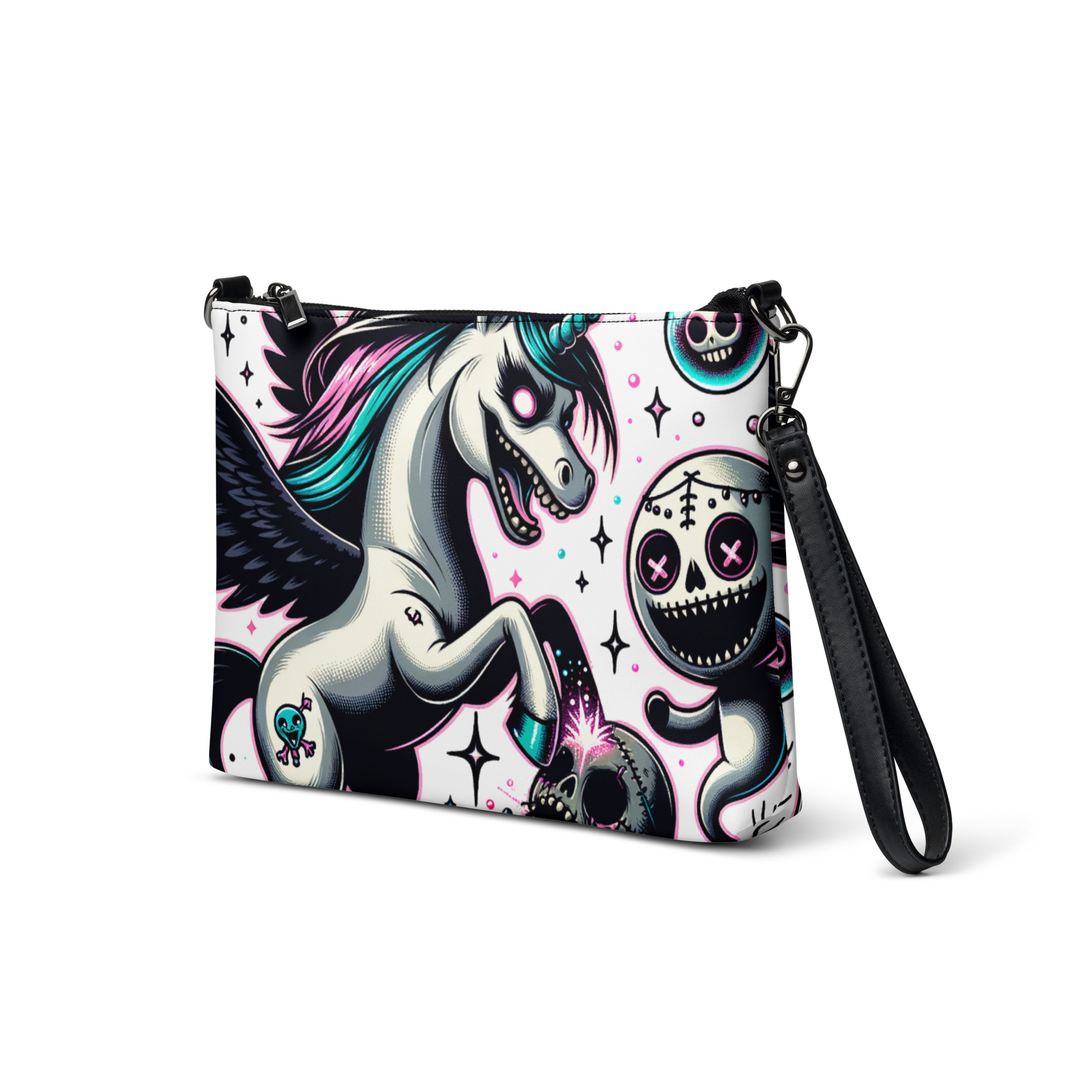 Gothic Unicorn Wristlet Bag
