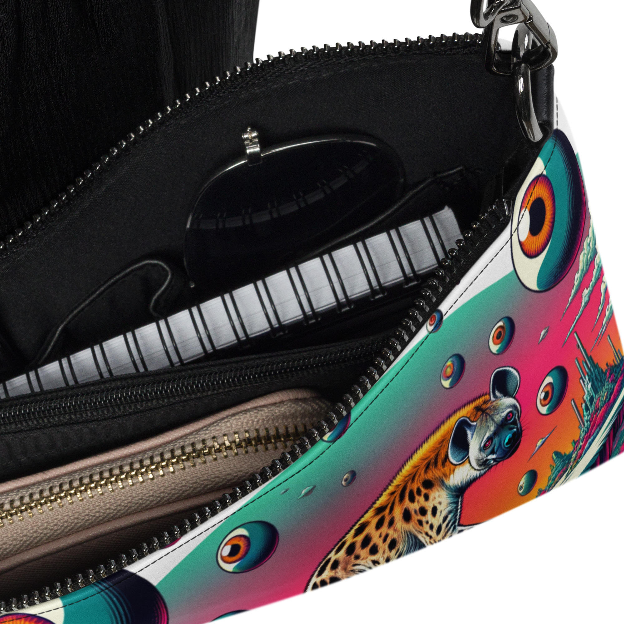 Surreal Hyena Clutch Bag