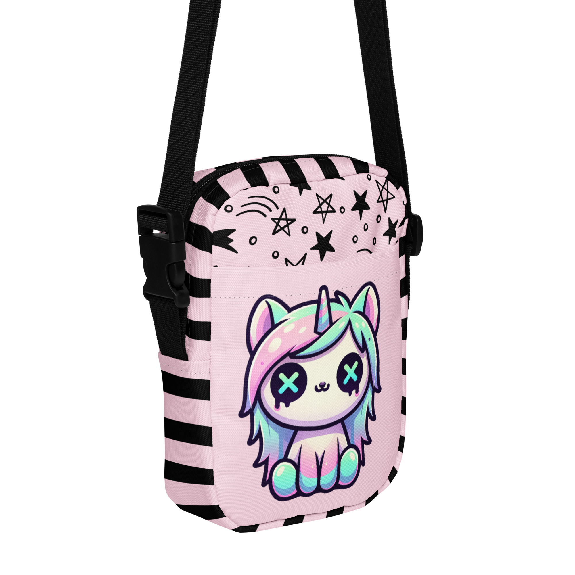 Pastel Unicorn Cat Crossbody Bag