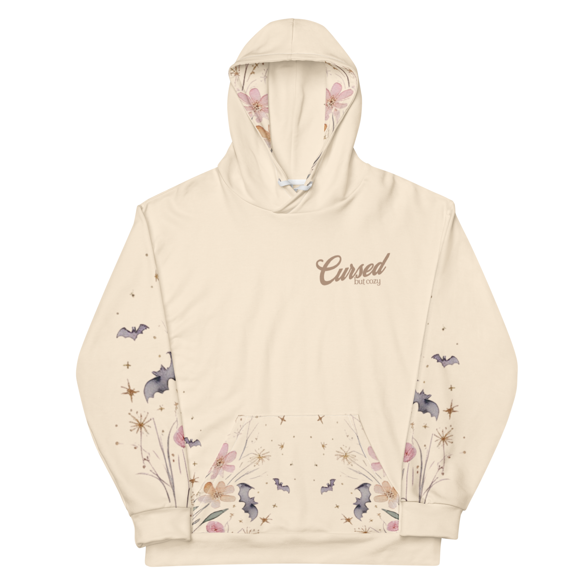 Cursed Bat Beige Hoodie