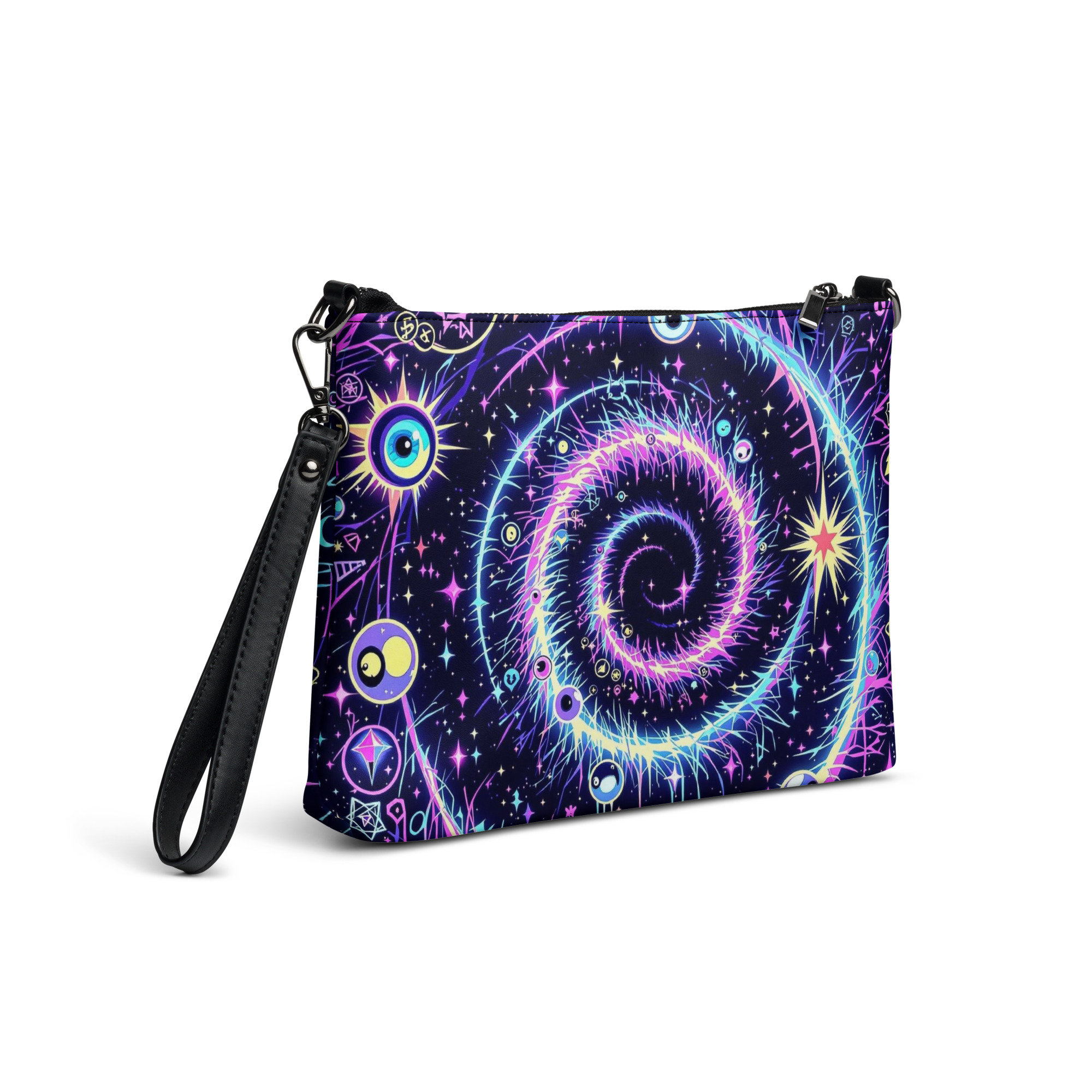 Cosmic Spiral Clutch Bag