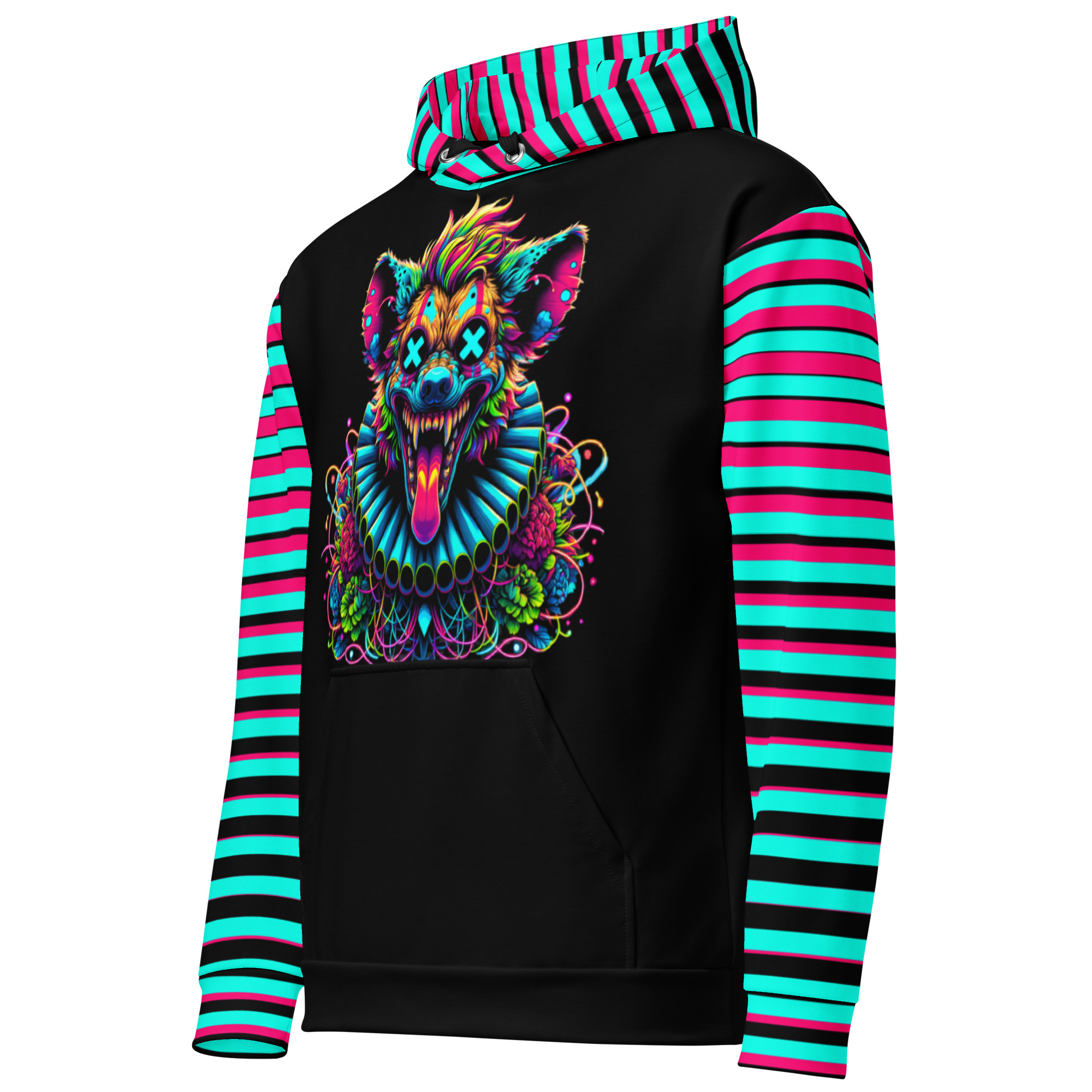 Neon Hyena Graphic Hoodie