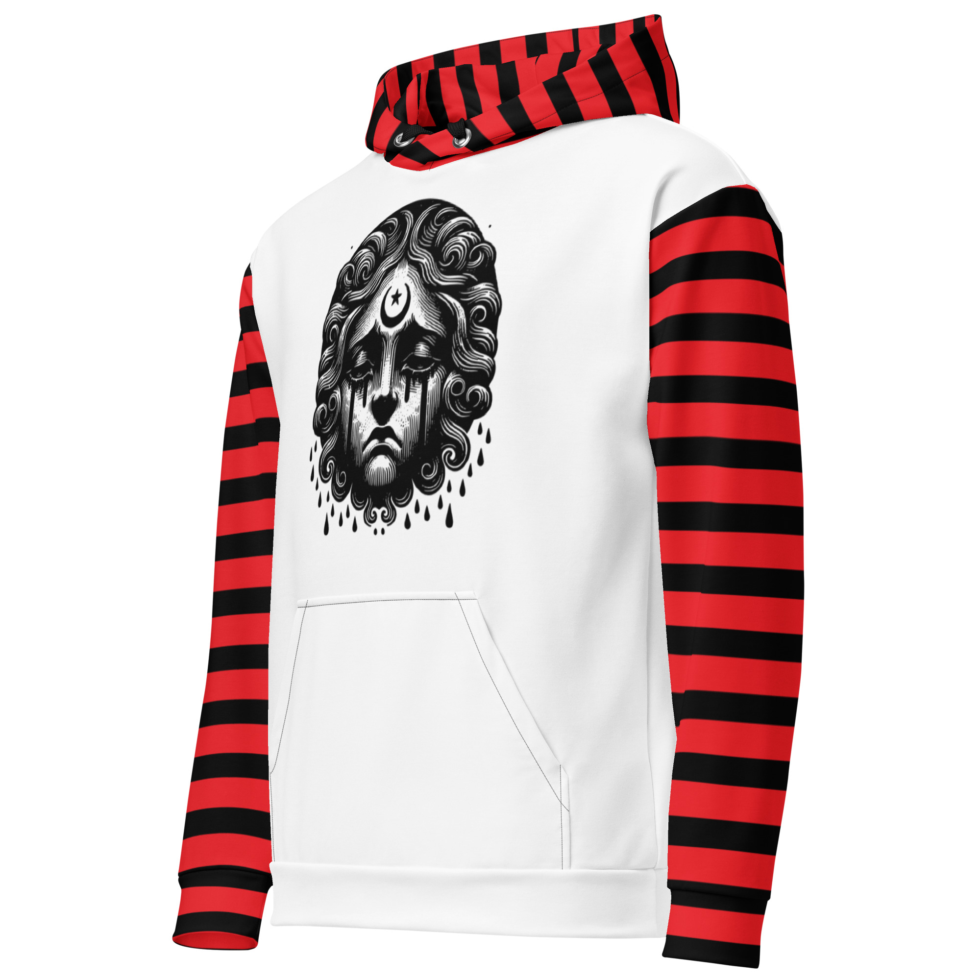 Artistic Striped Hoodie