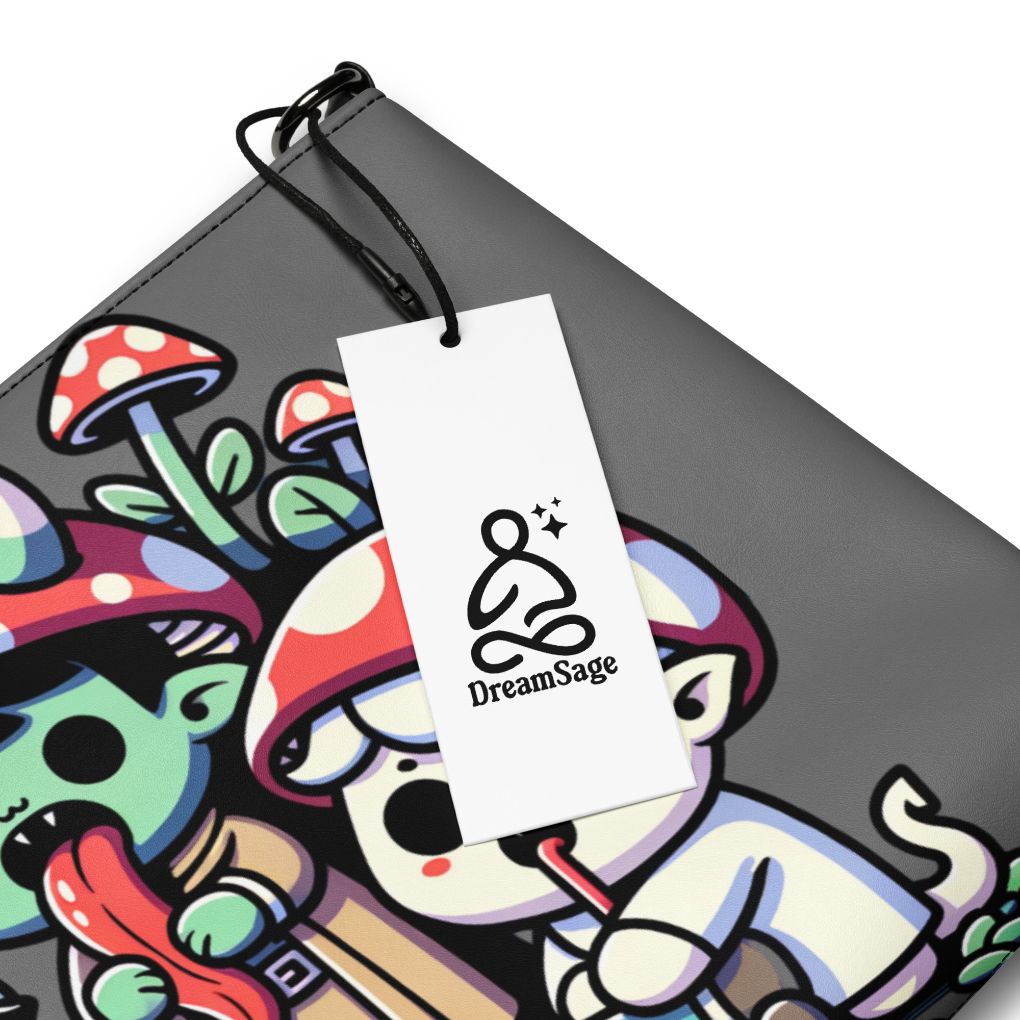 Mushroom Friends Wristlet Bag