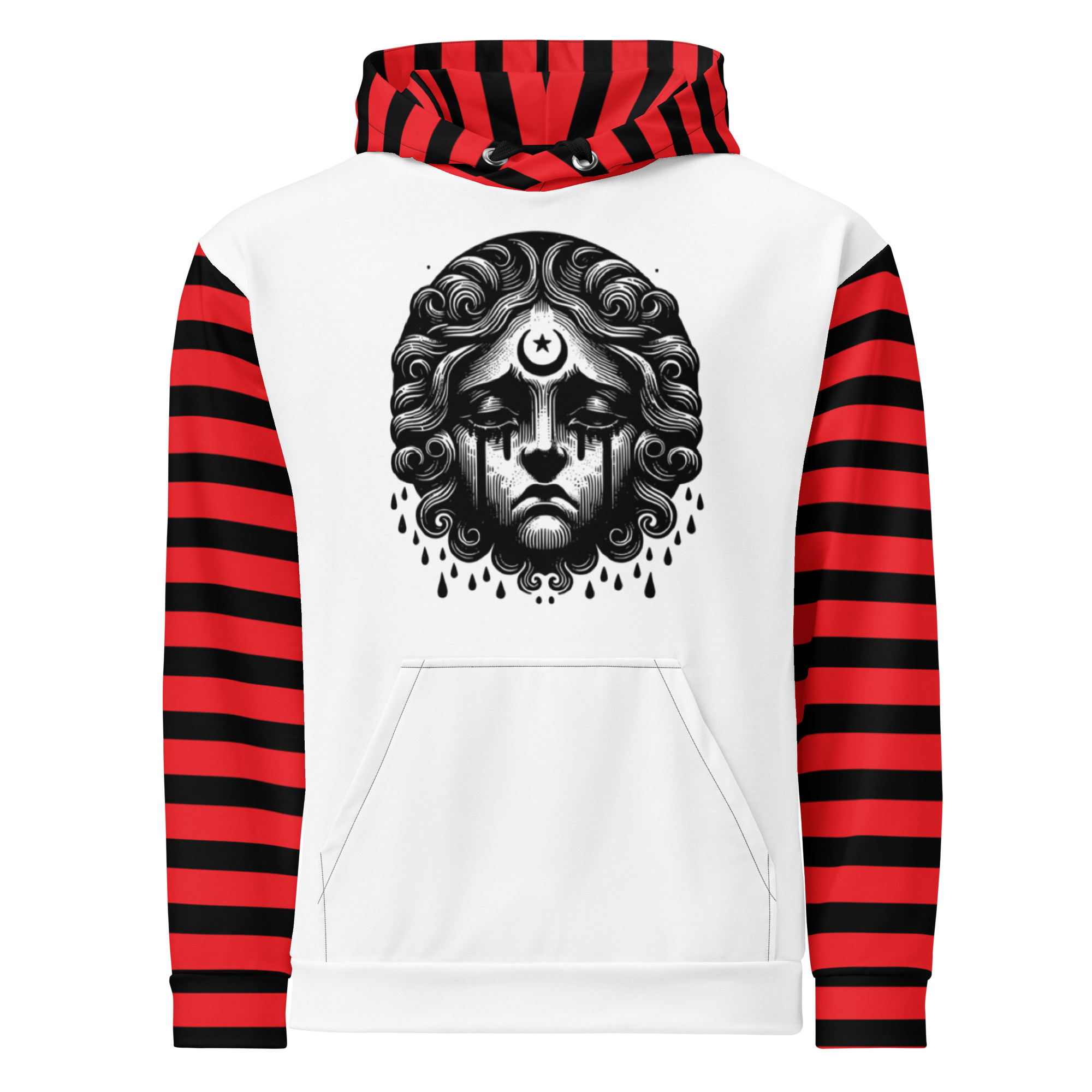 Artistic Striped Hoodie