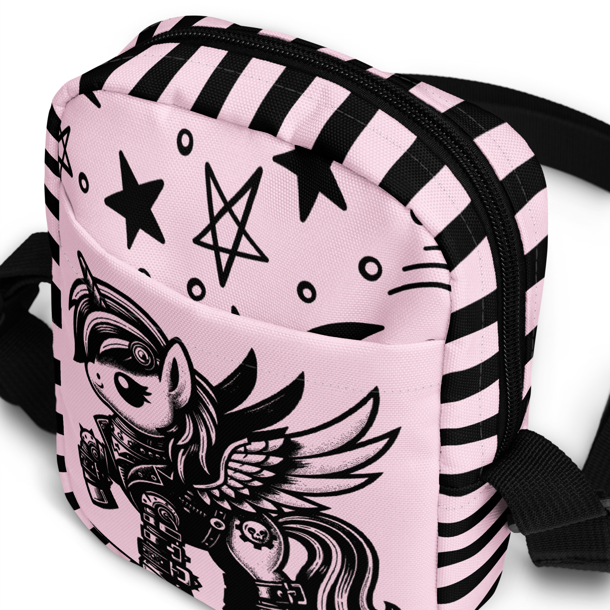Pink Punk Pony Crossbody Bag