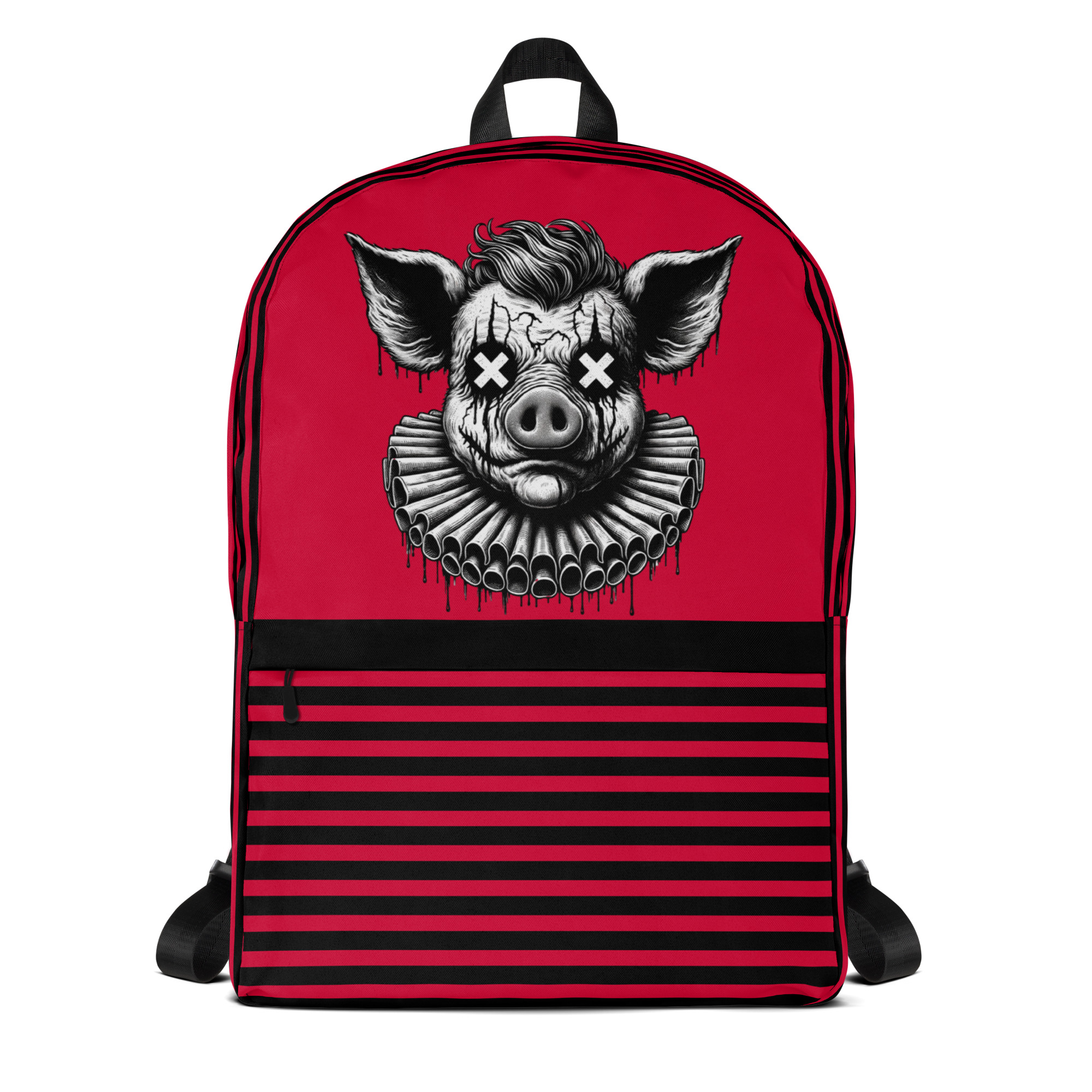 Piggy Ruffle Art Backpack