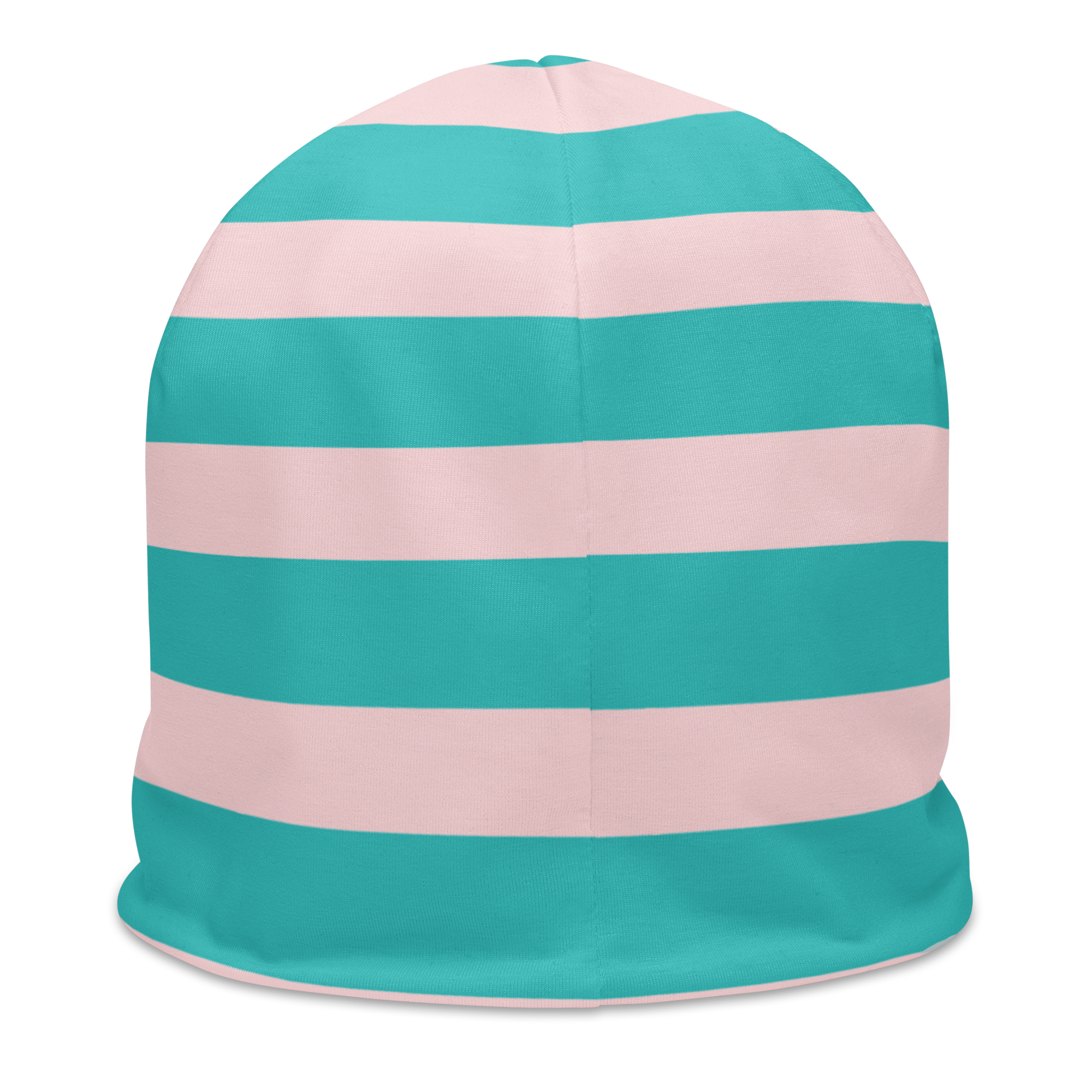 Fuzzy & Faded Striped Beanie