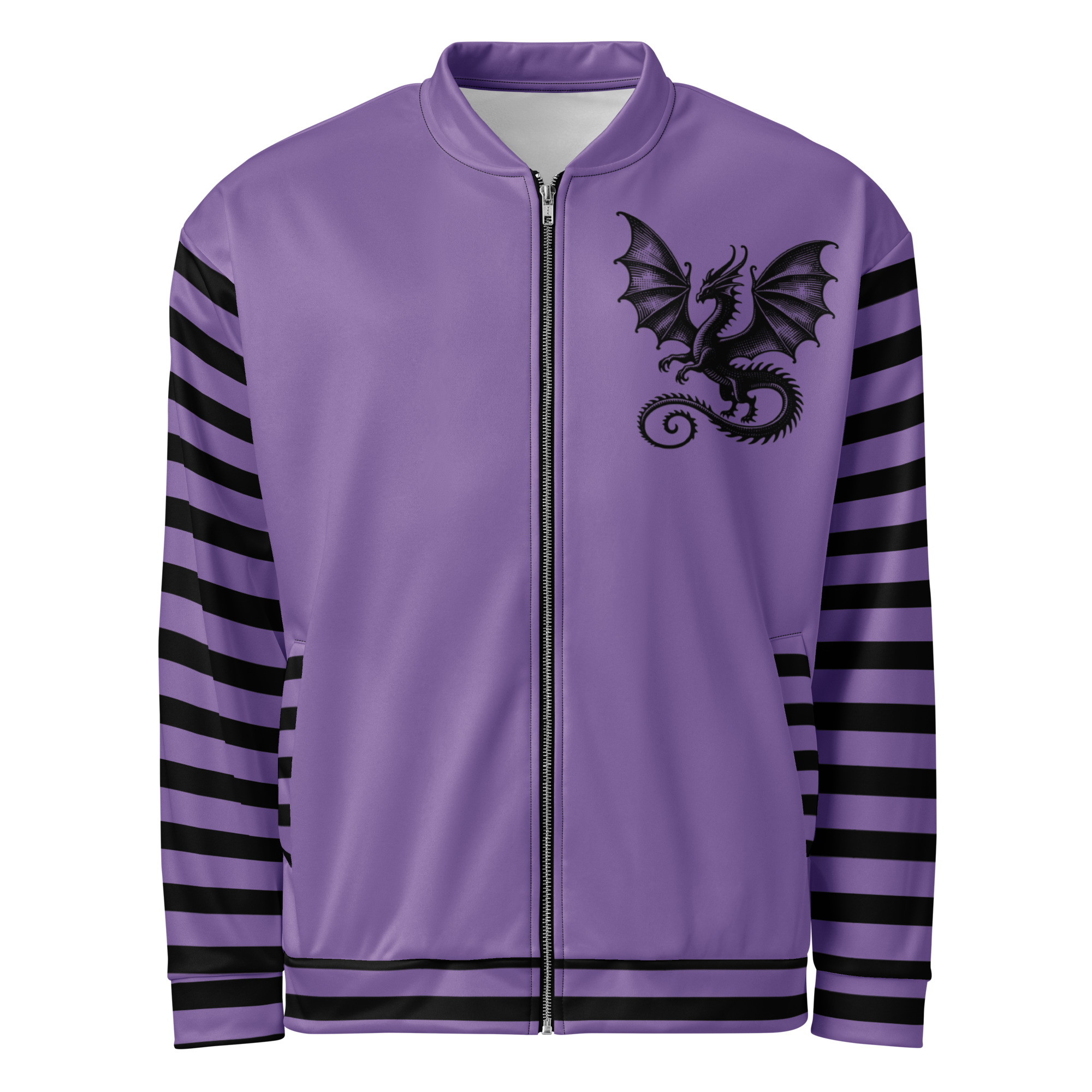 Purple Dragon Bomber Jacket