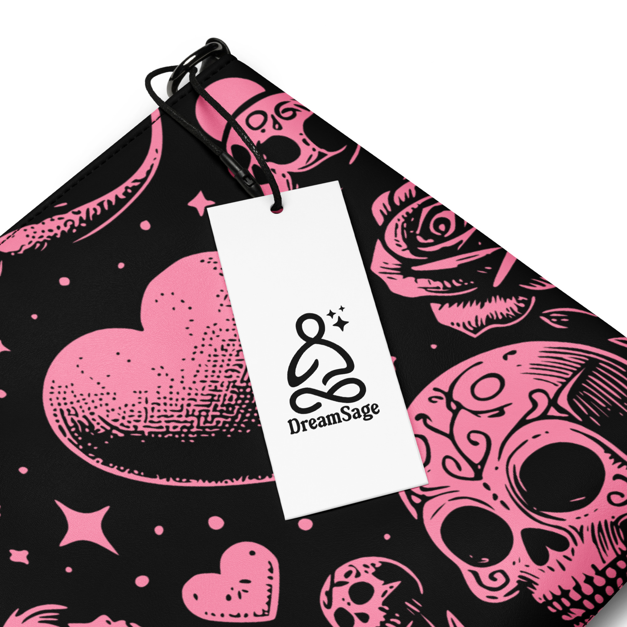 Pink Gothic Art Wristlet Clutch