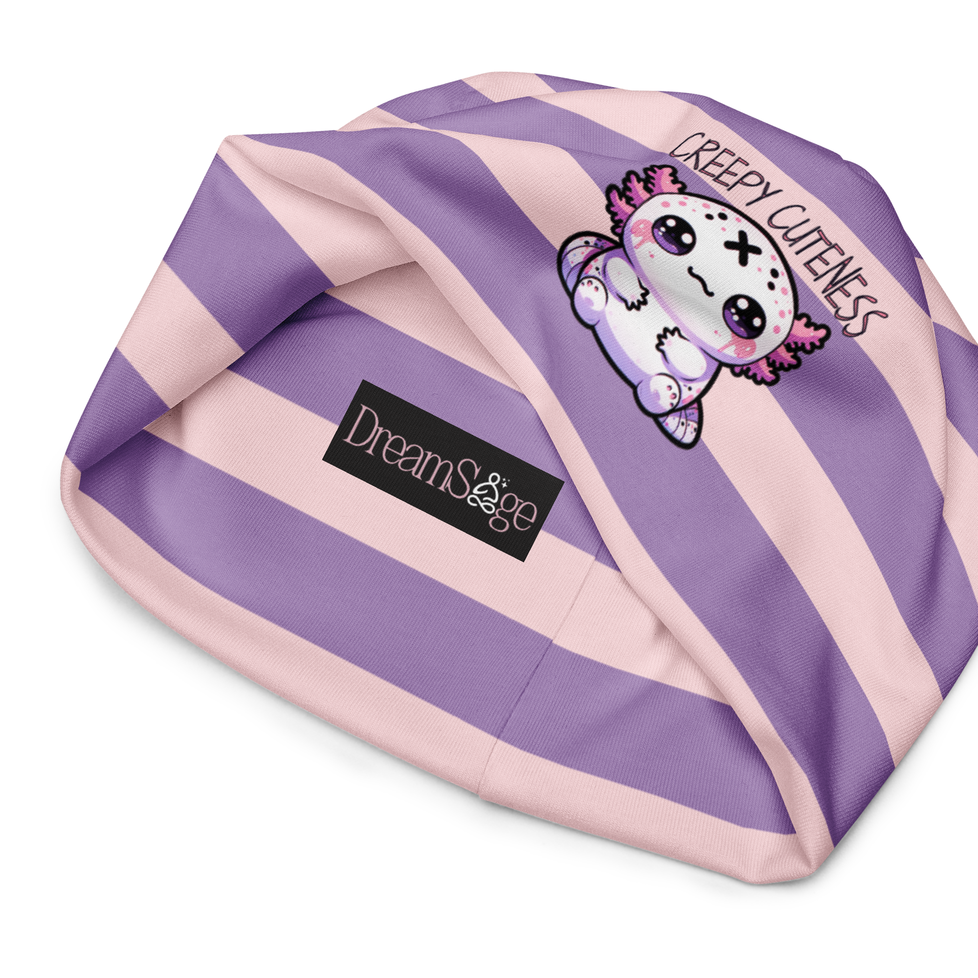 Striped Axolotl Beanie