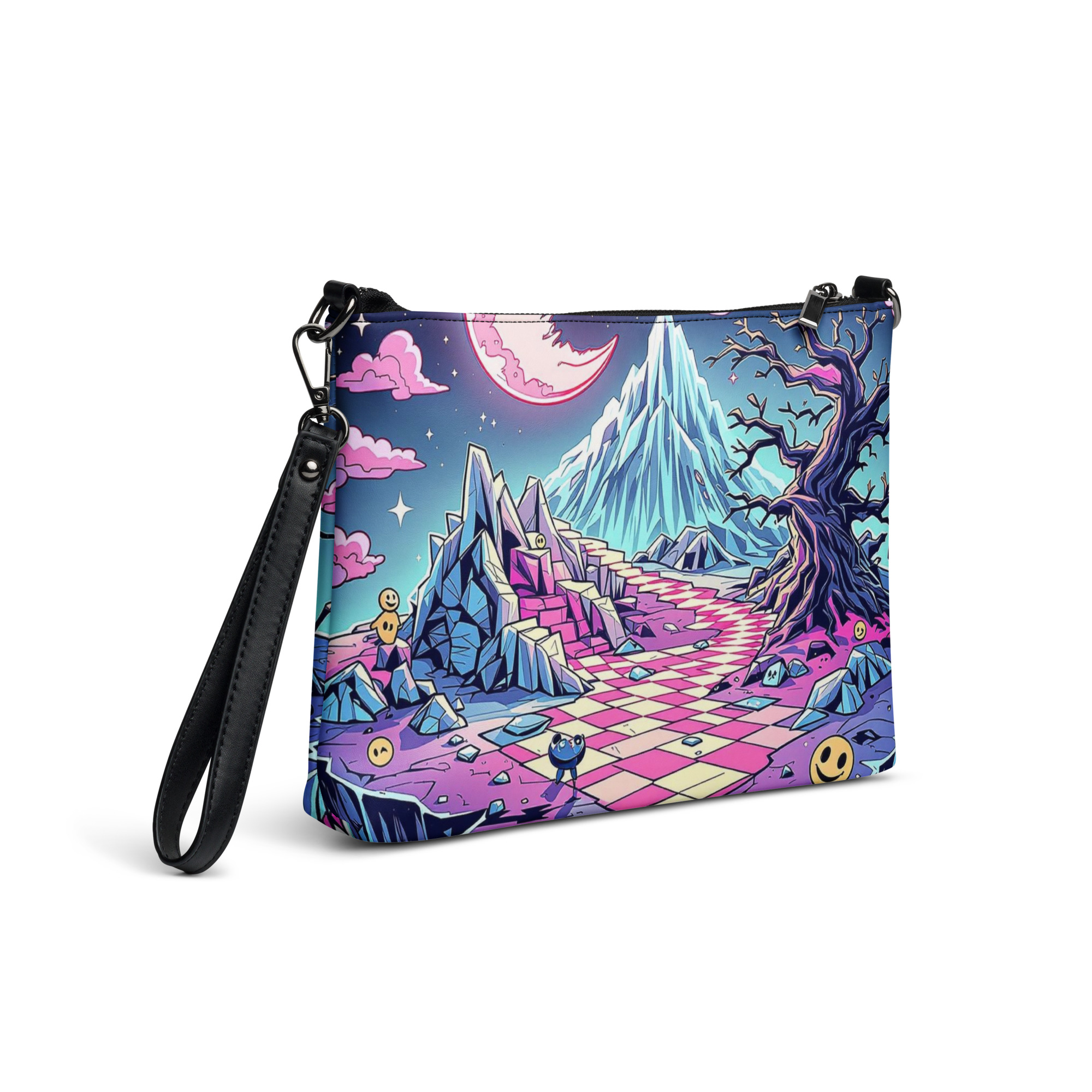 Fantasy Mountain Wristlet Bag