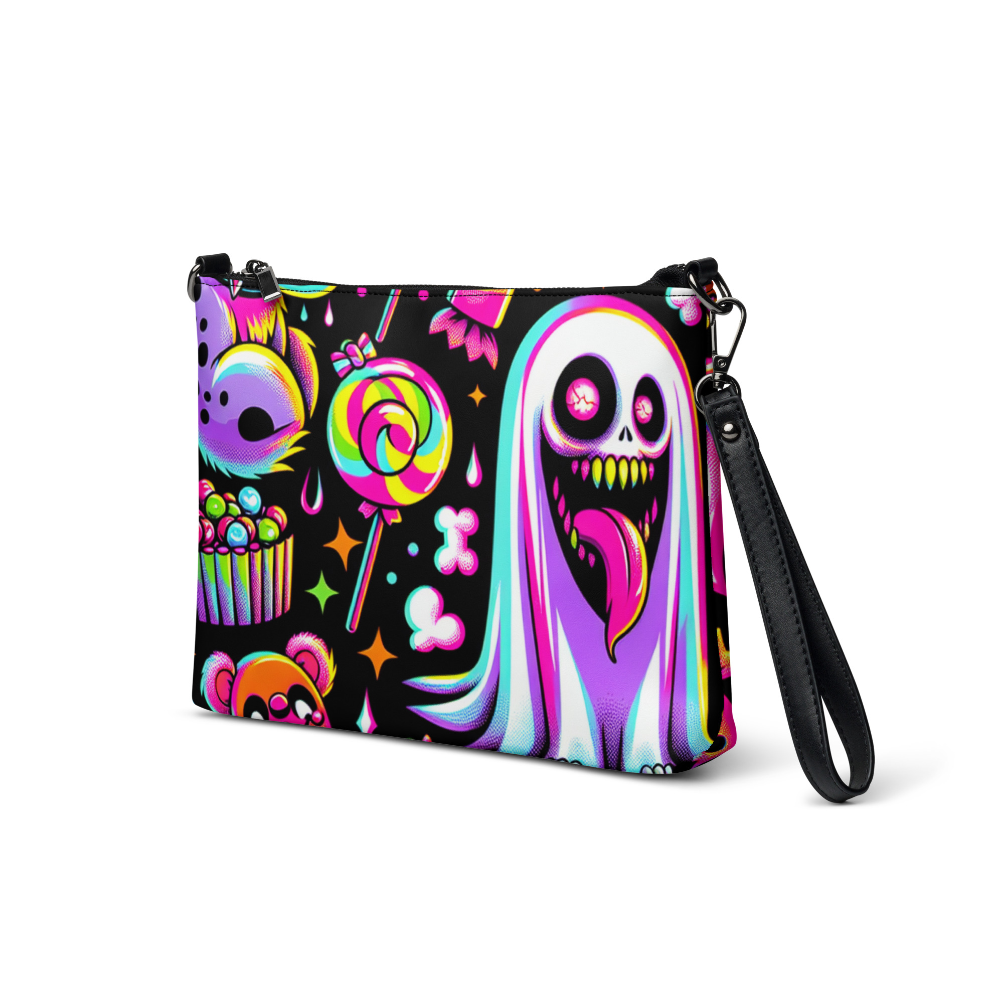 Neon Ghost Candy Wristlet Bag