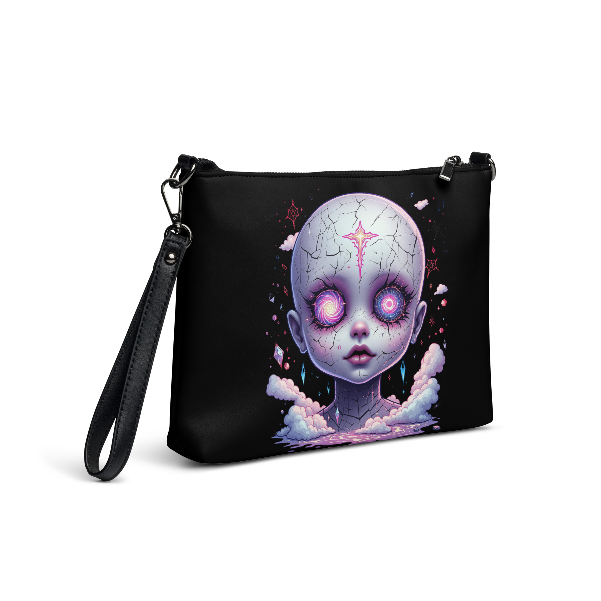 Cosmic Art Wristlet Clutch