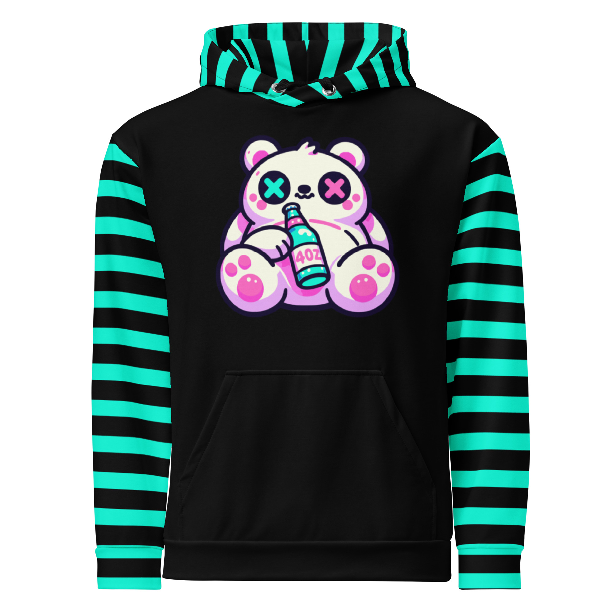 Striped Panda Hoodie