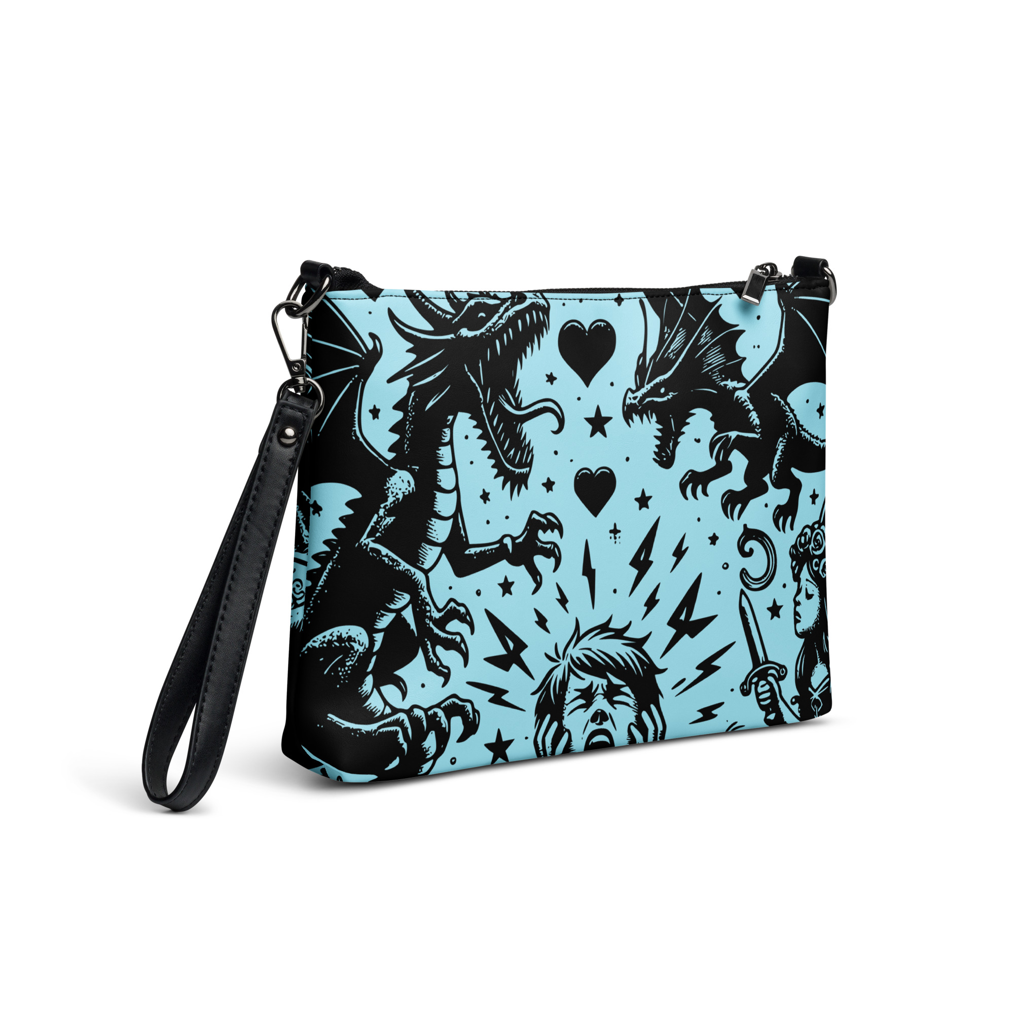 Screaming Art Clutch Bag
