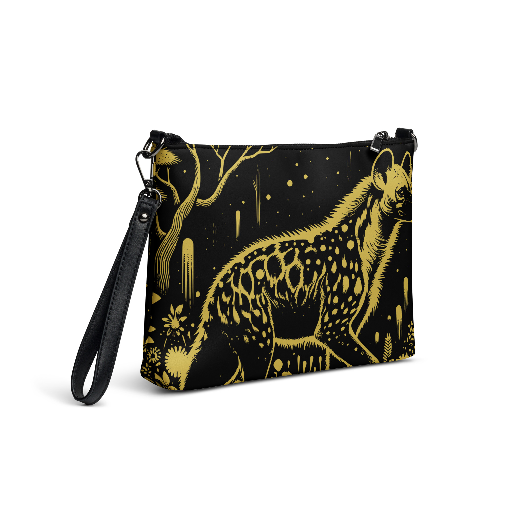 Spotted Hyena Wristlet Clutch