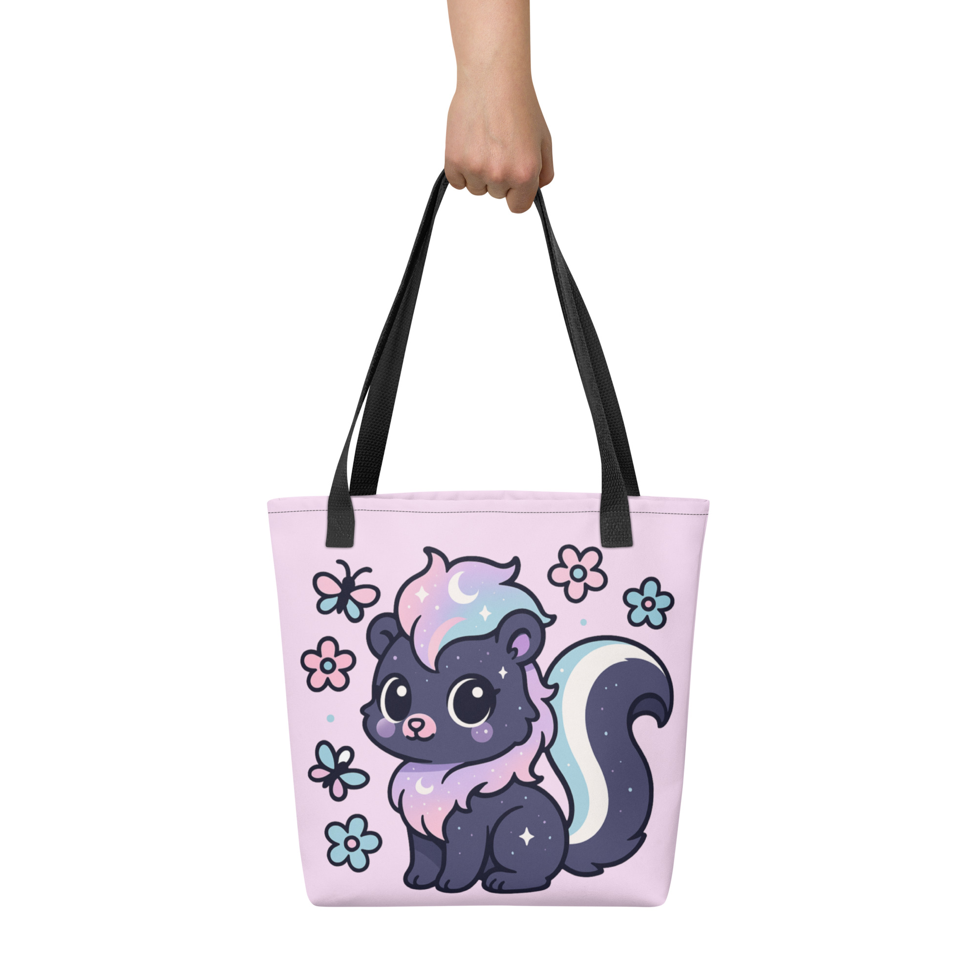 Cute Cosmic Skunk Tote Bag