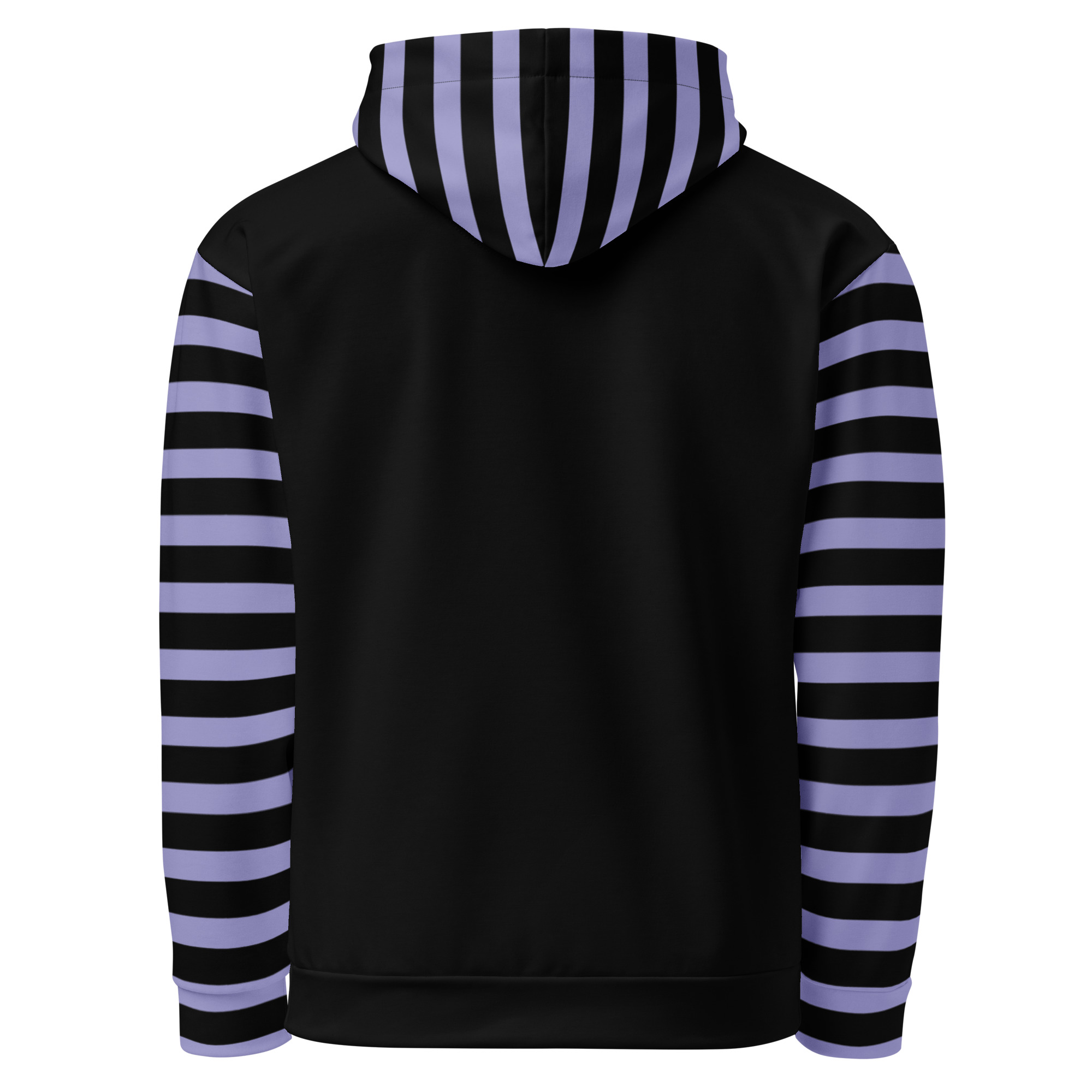 Striped Hoodie with Cute Kawaii Valkyrie Print