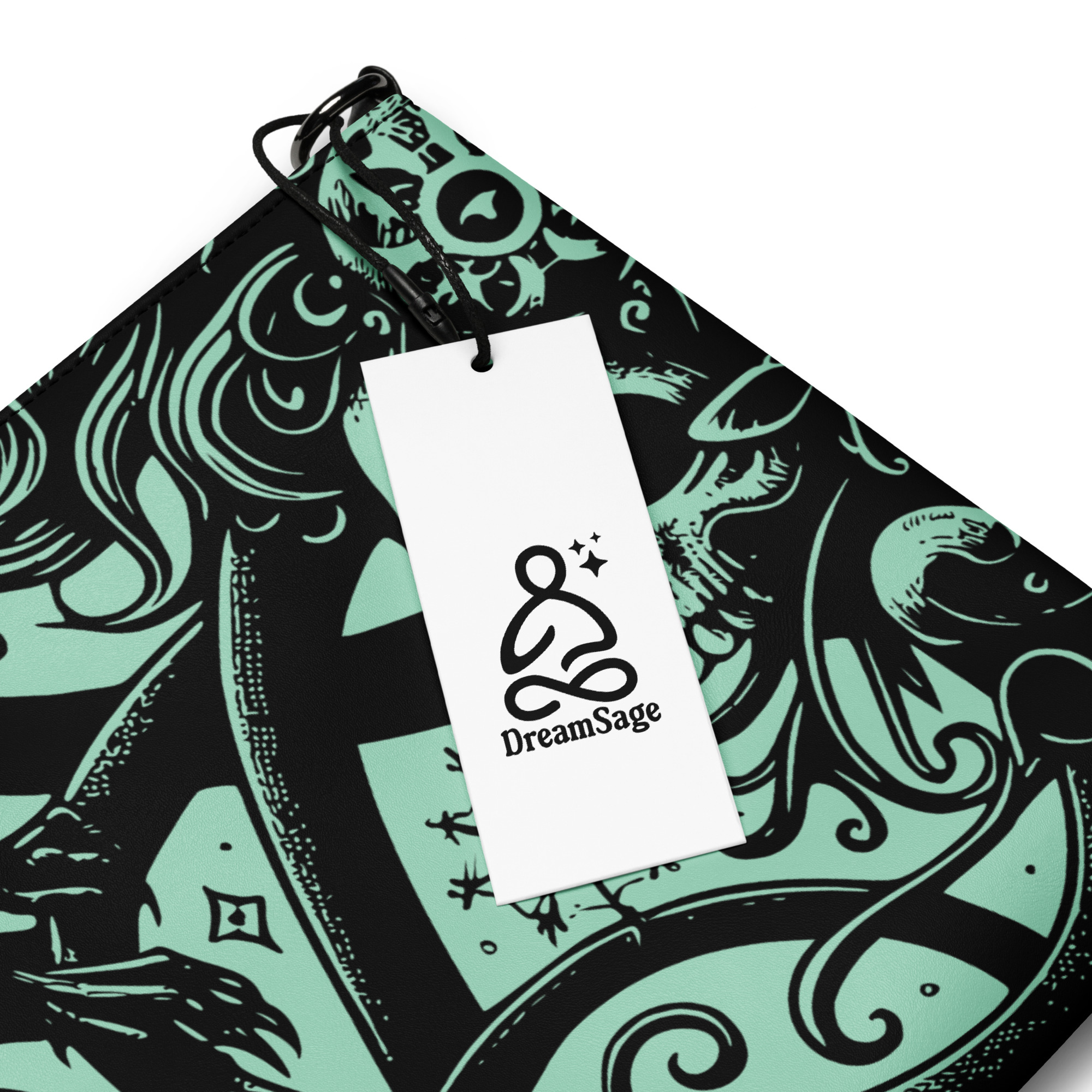 Gothic Skull Art Wristlet Clutch