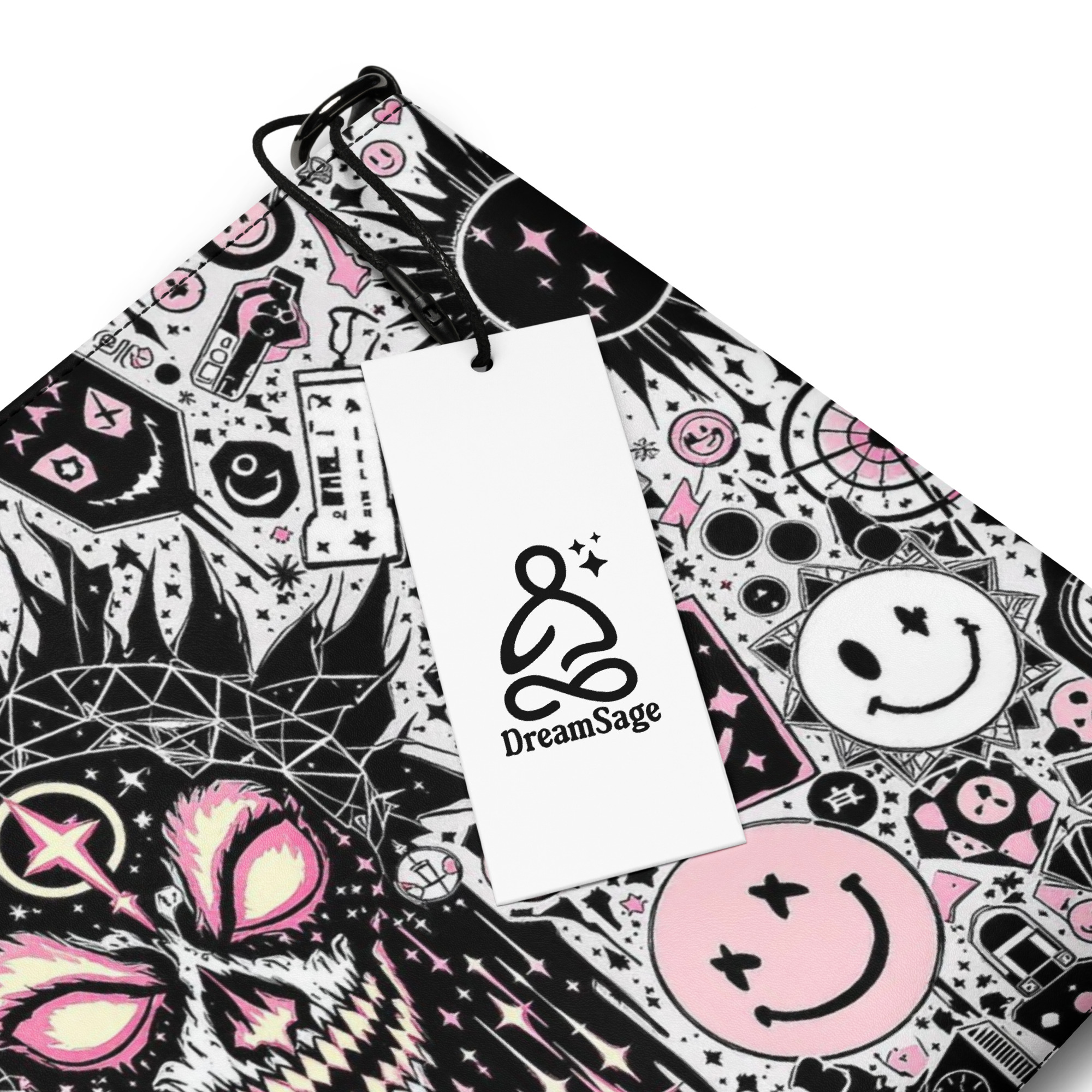 Gothic Skull Patterned Wristlet Clutch