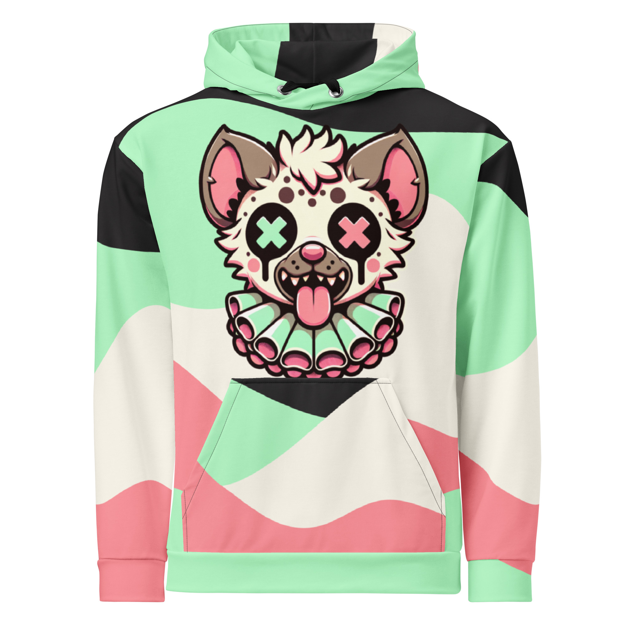 Colorful Kawaii Hyena Hoodie
