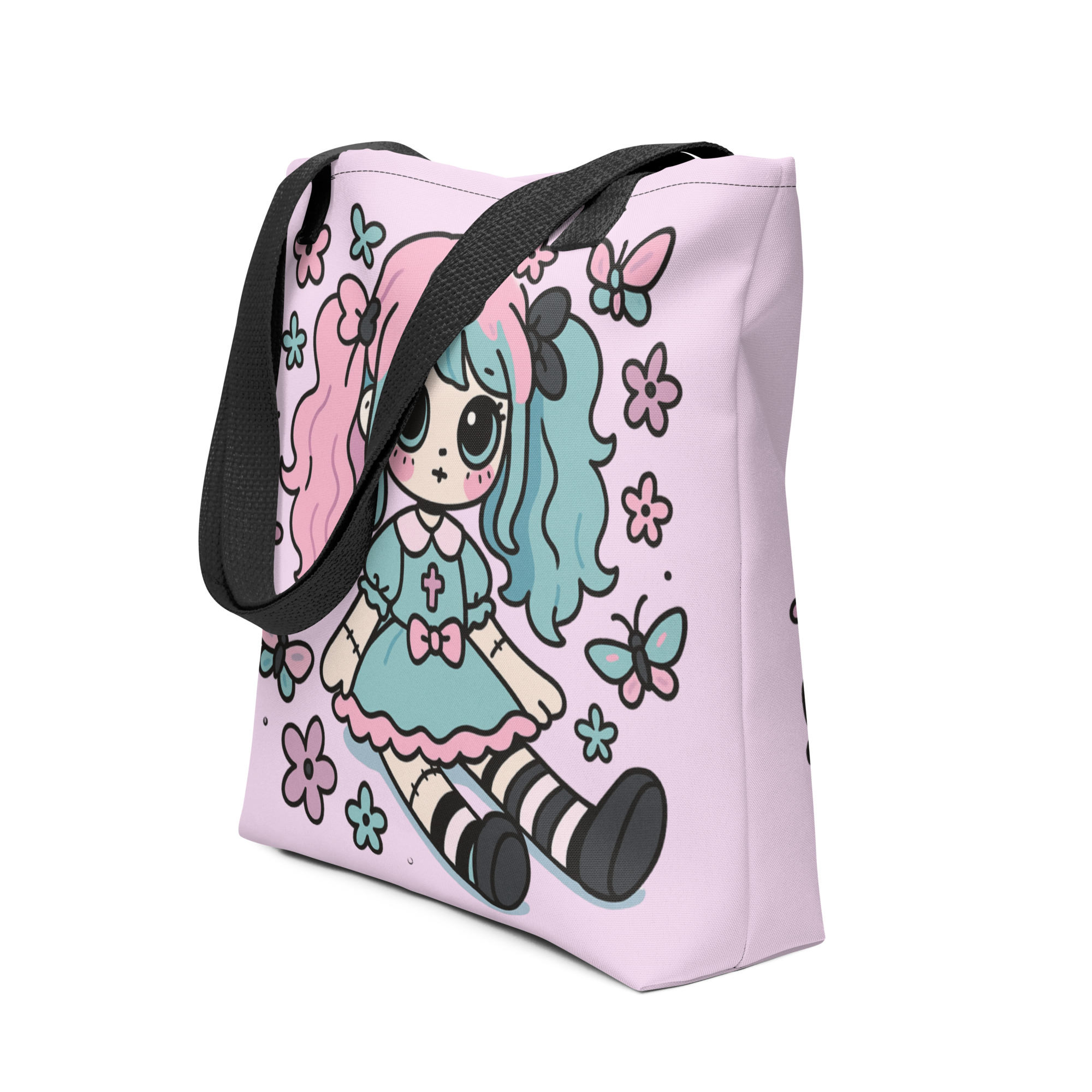 Kawaii Doll Tote Bag