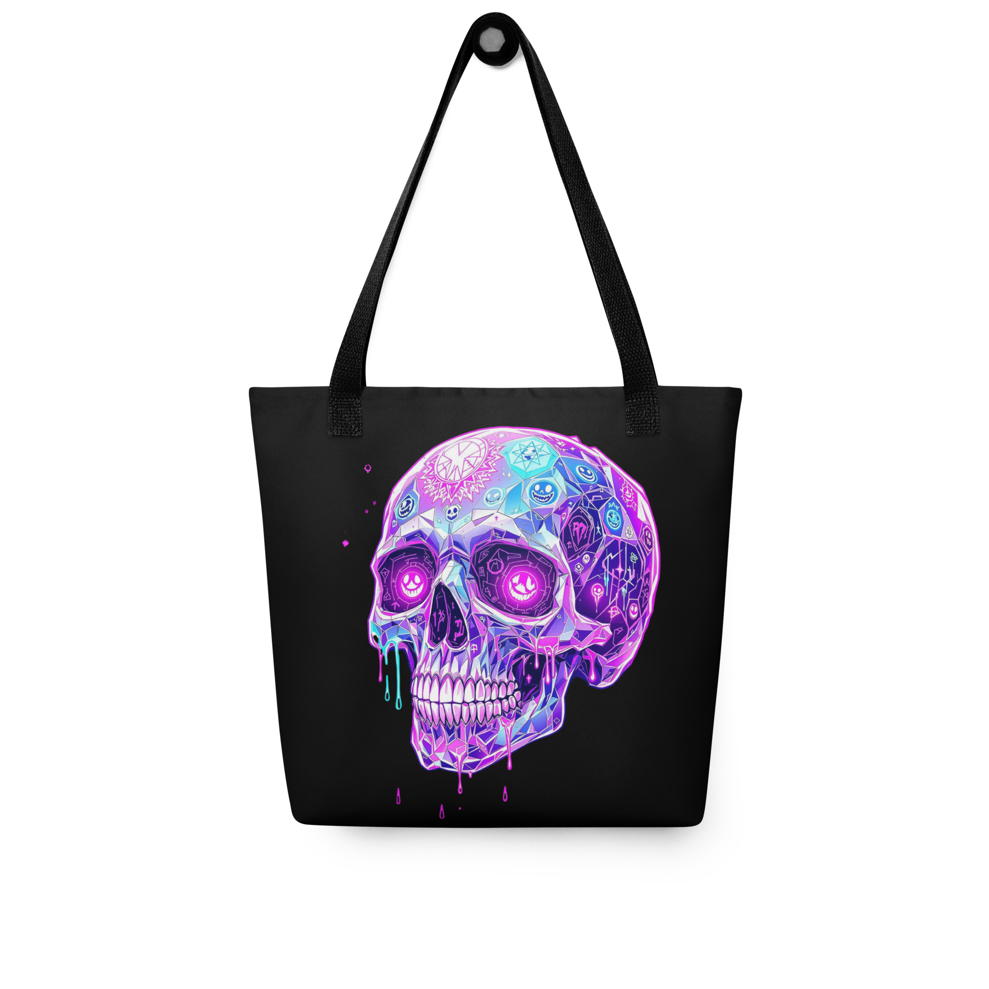 Psychedelic Skull Tote Bag