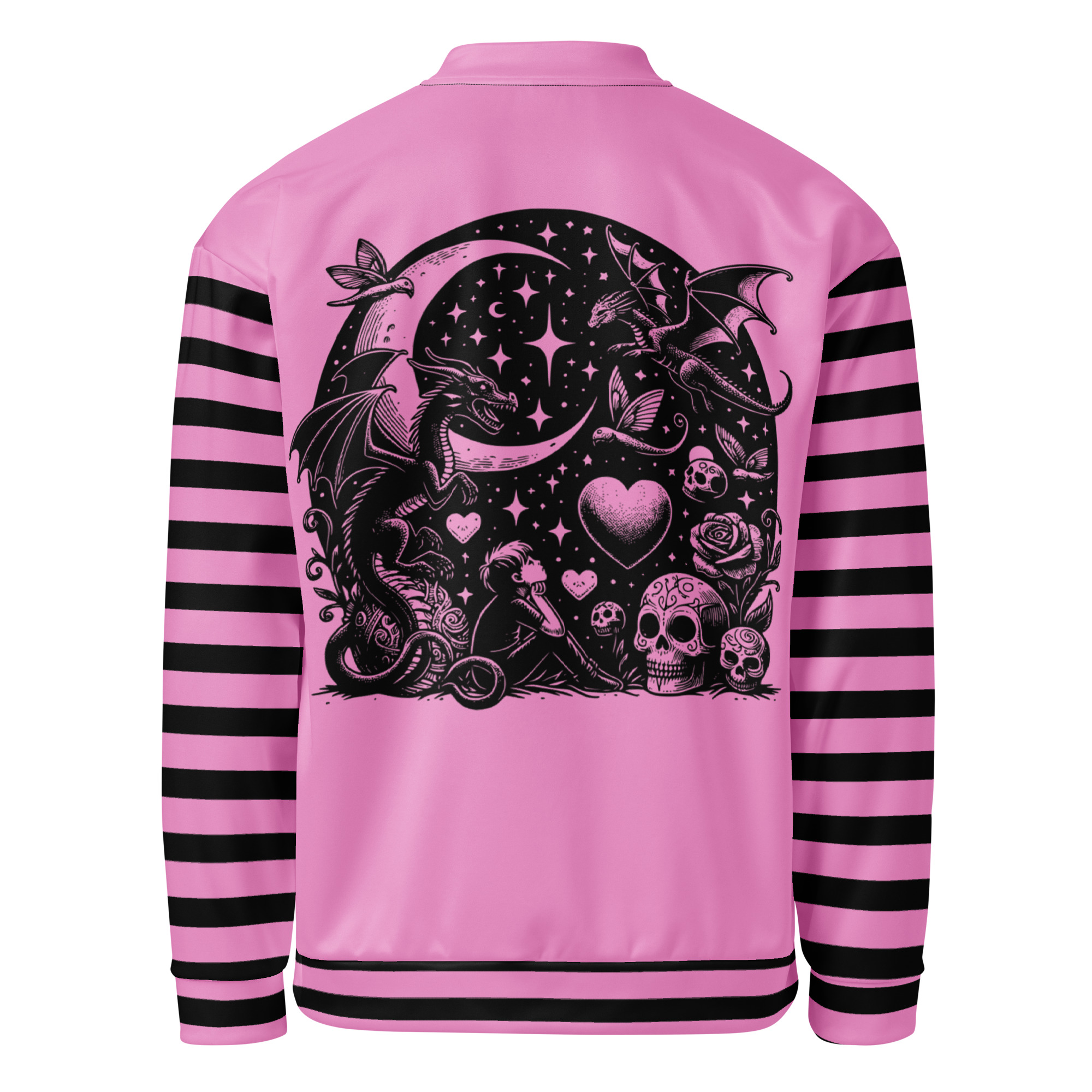Pink Dragon Bomber Jacket
