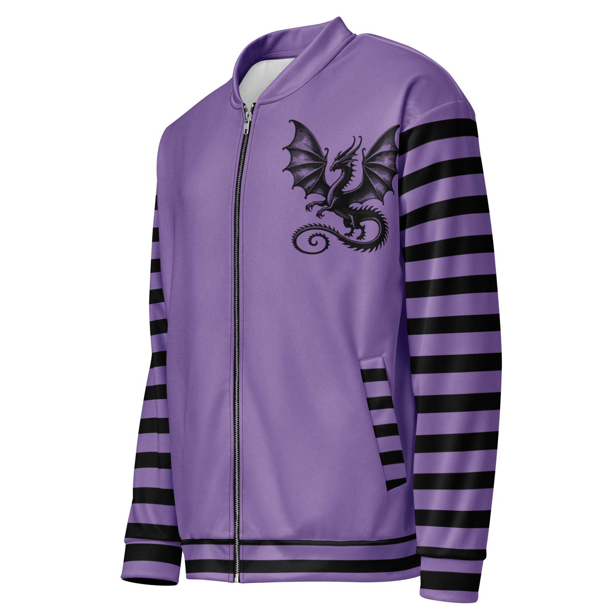 Purple Dragon Bomber Jacket