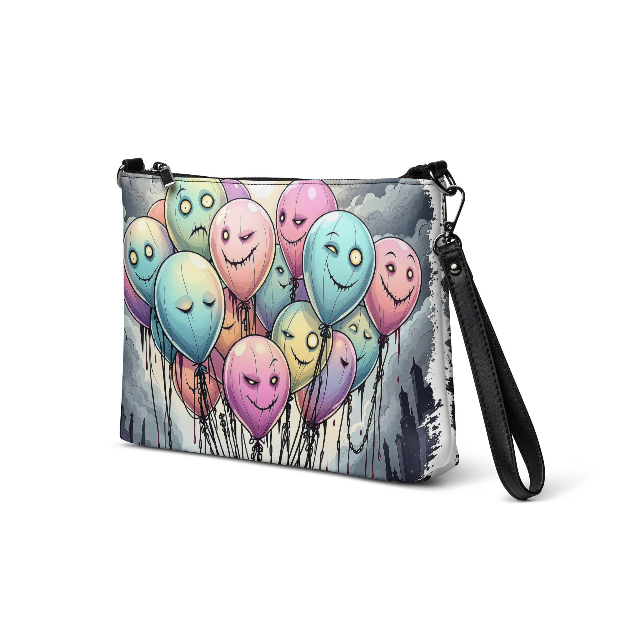 Colorful Balloon Monsters Clutch Bag