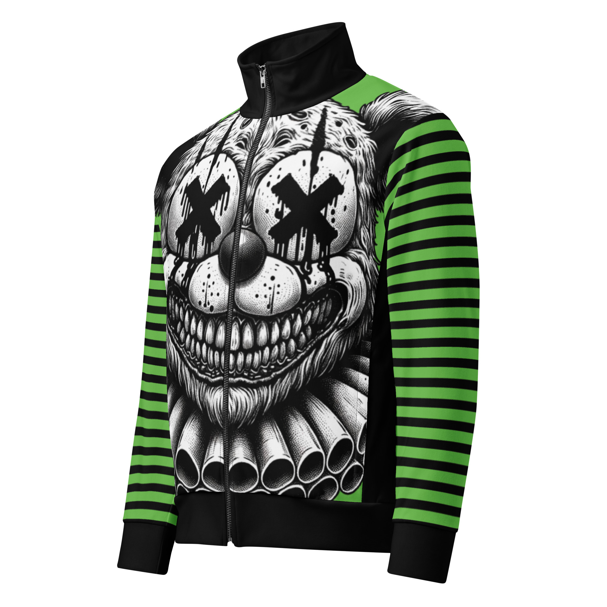 Grinning X-Eyed Clown Zip Jacket