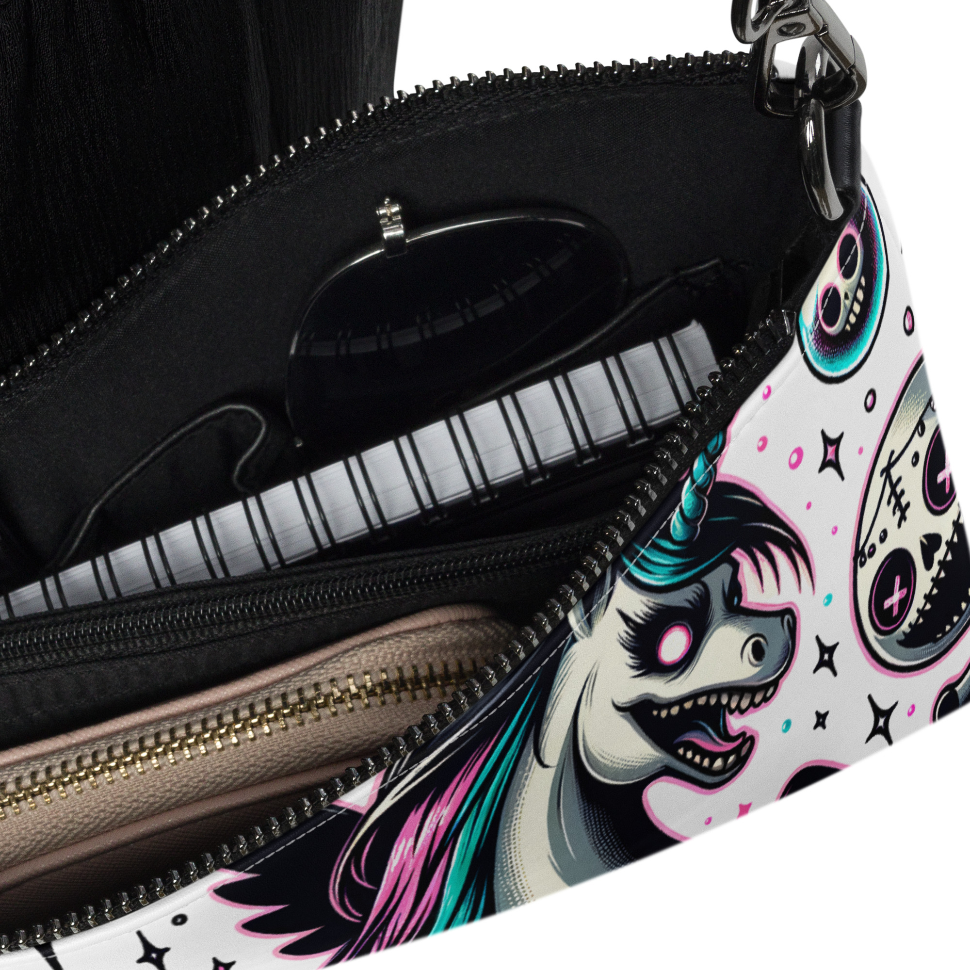 Gothic Unicorn Wristlet Bag