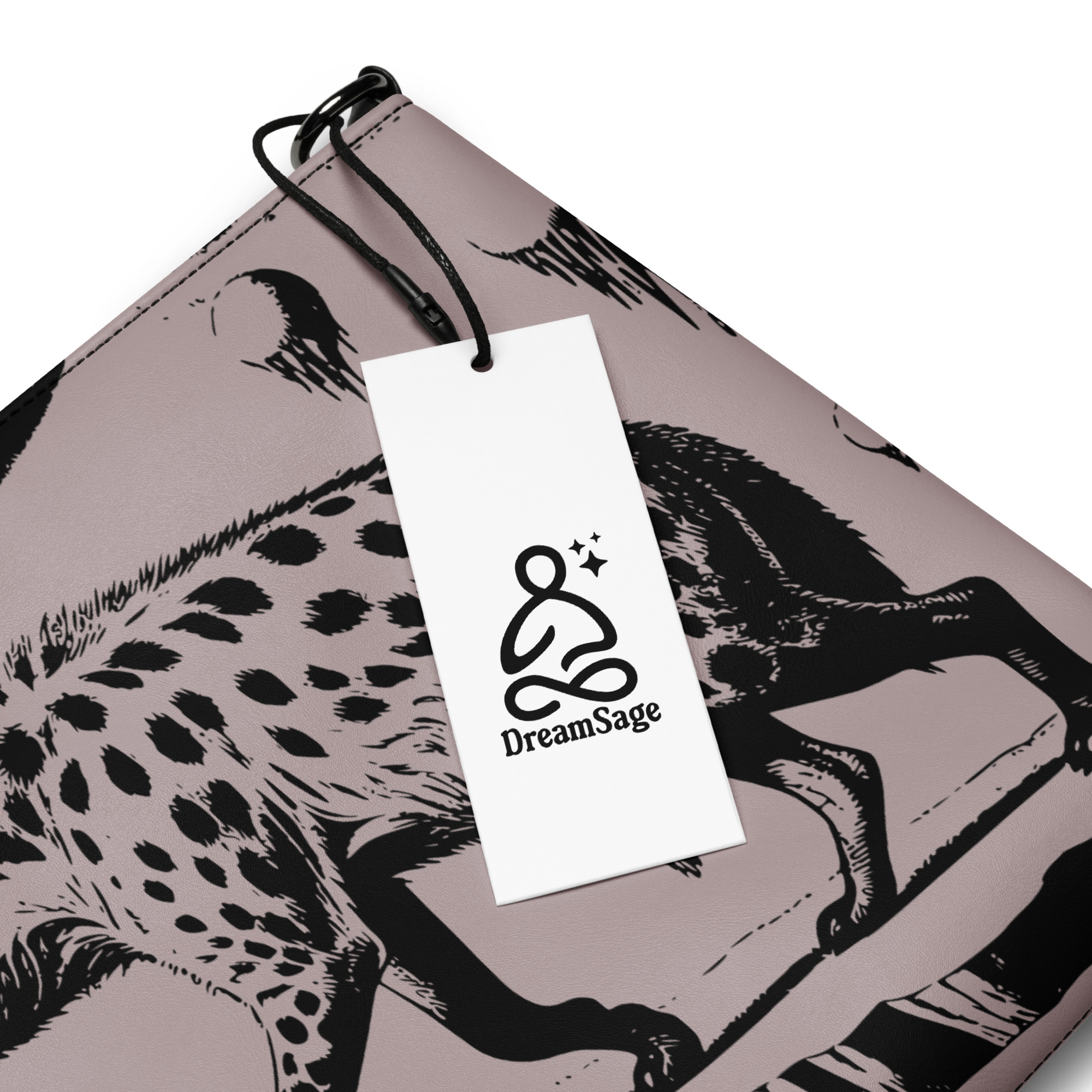 Hyena Art Wristlet Clutch