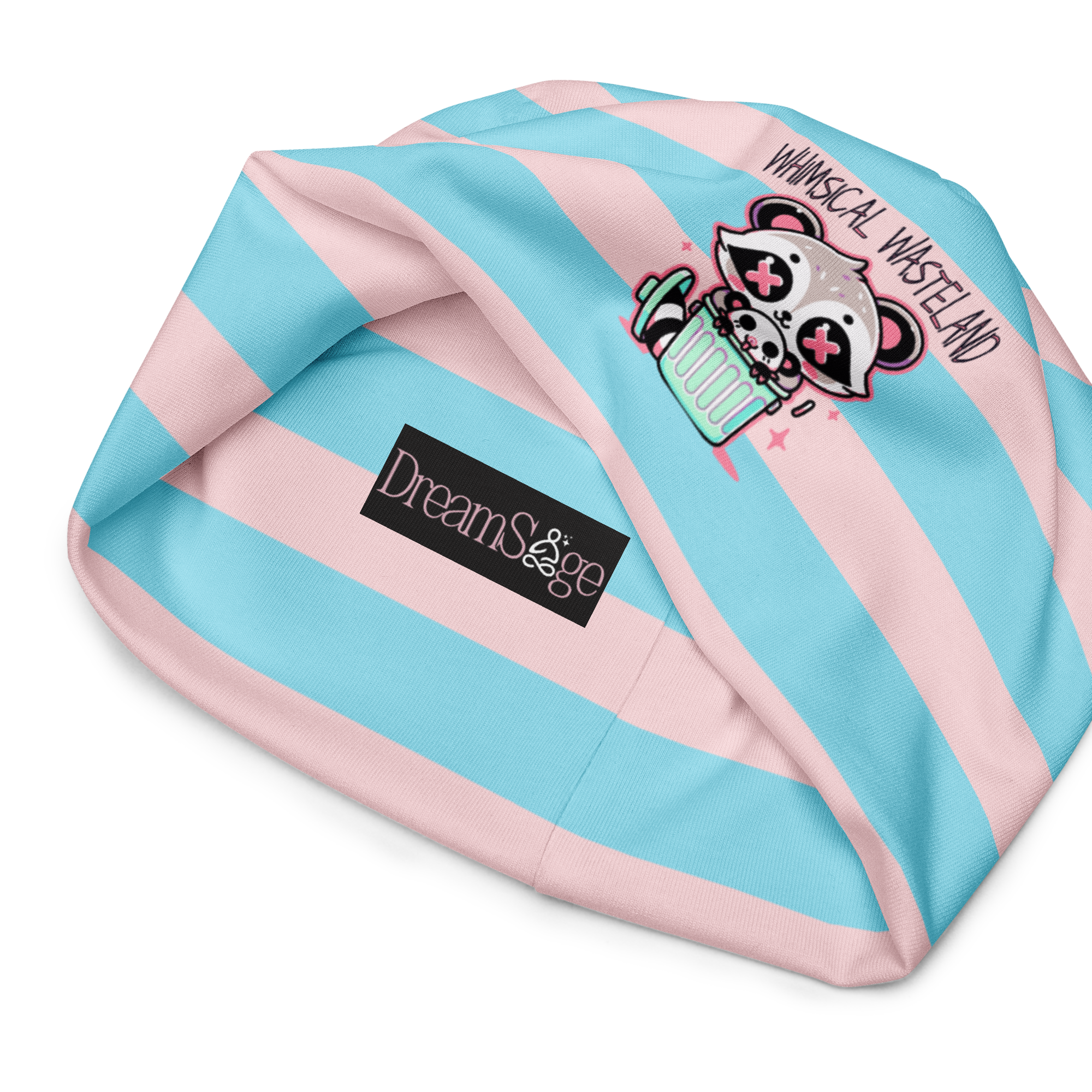 Whimsical Wasteland Striped Beanie