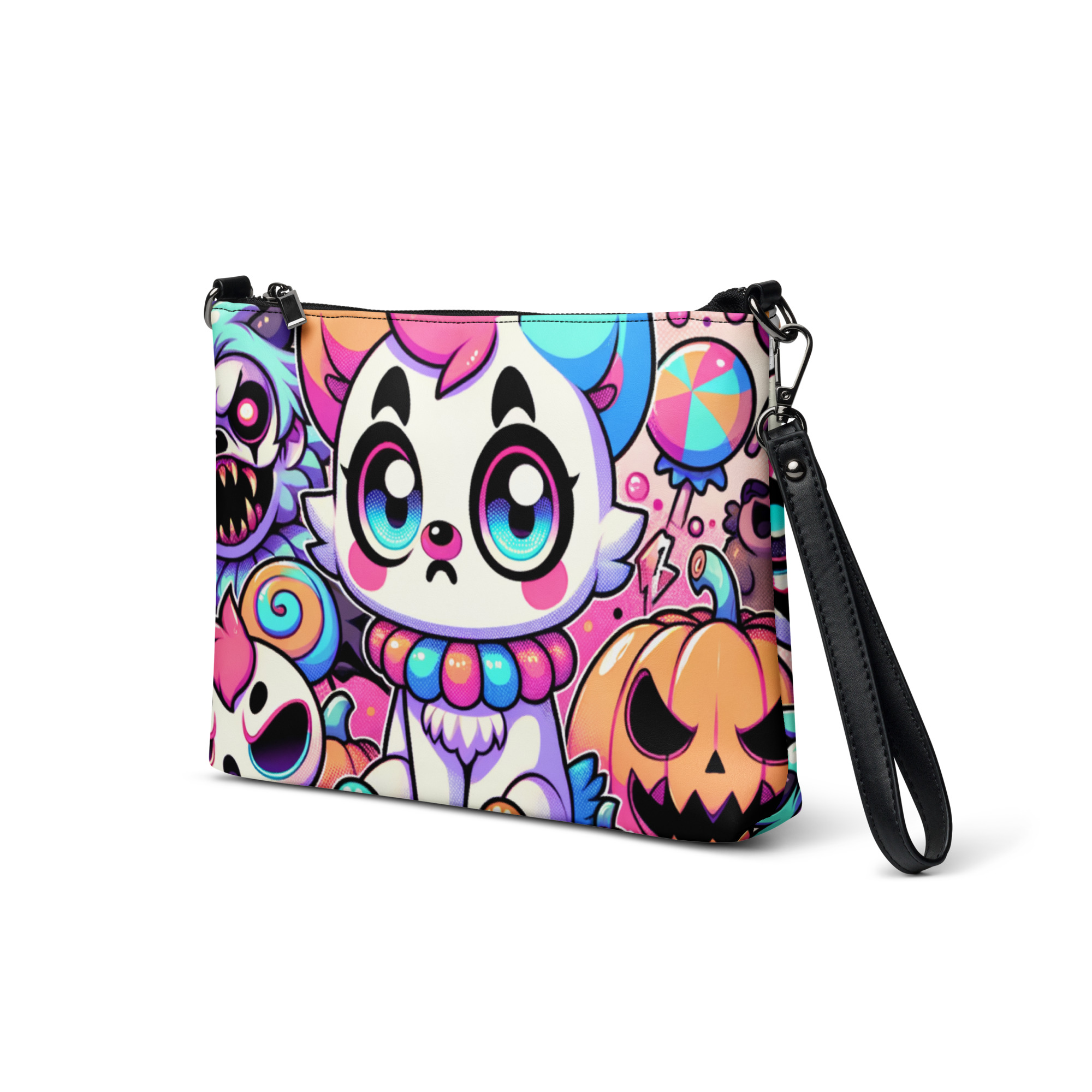 Halloween Cartoon Character Wristlet Clutch