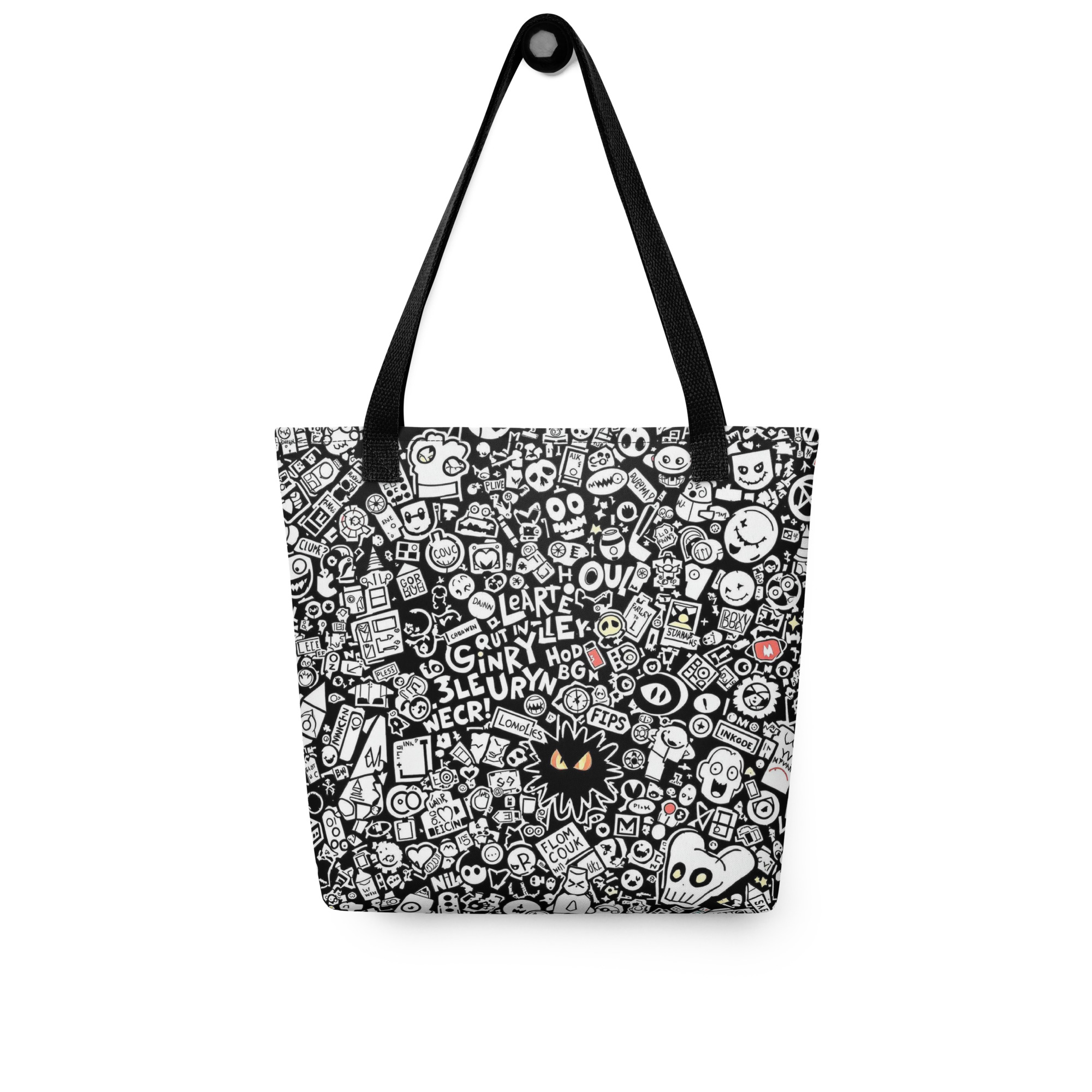Black and White Doodle Art Tote Bag