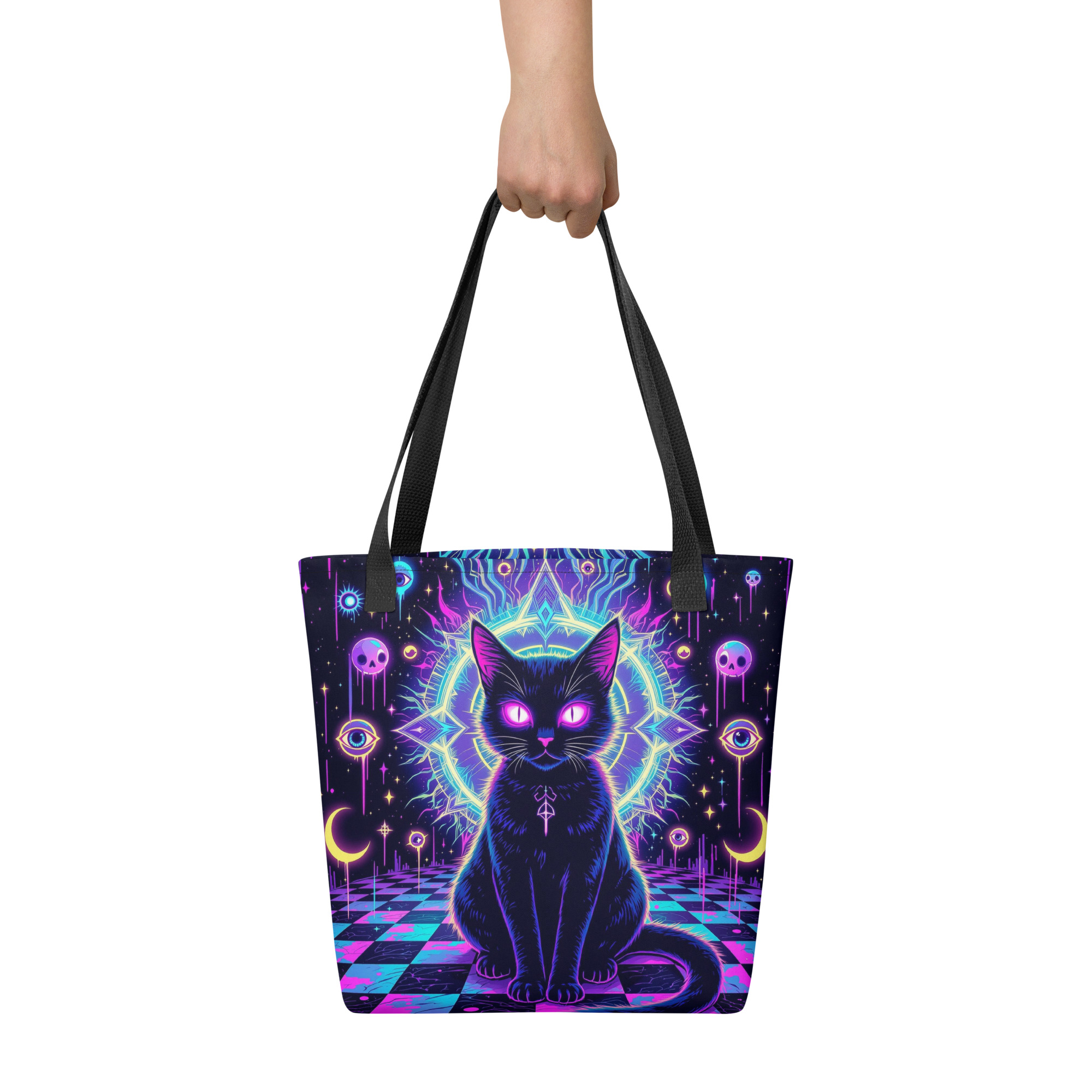 Mystical Cat Art Tote Bag