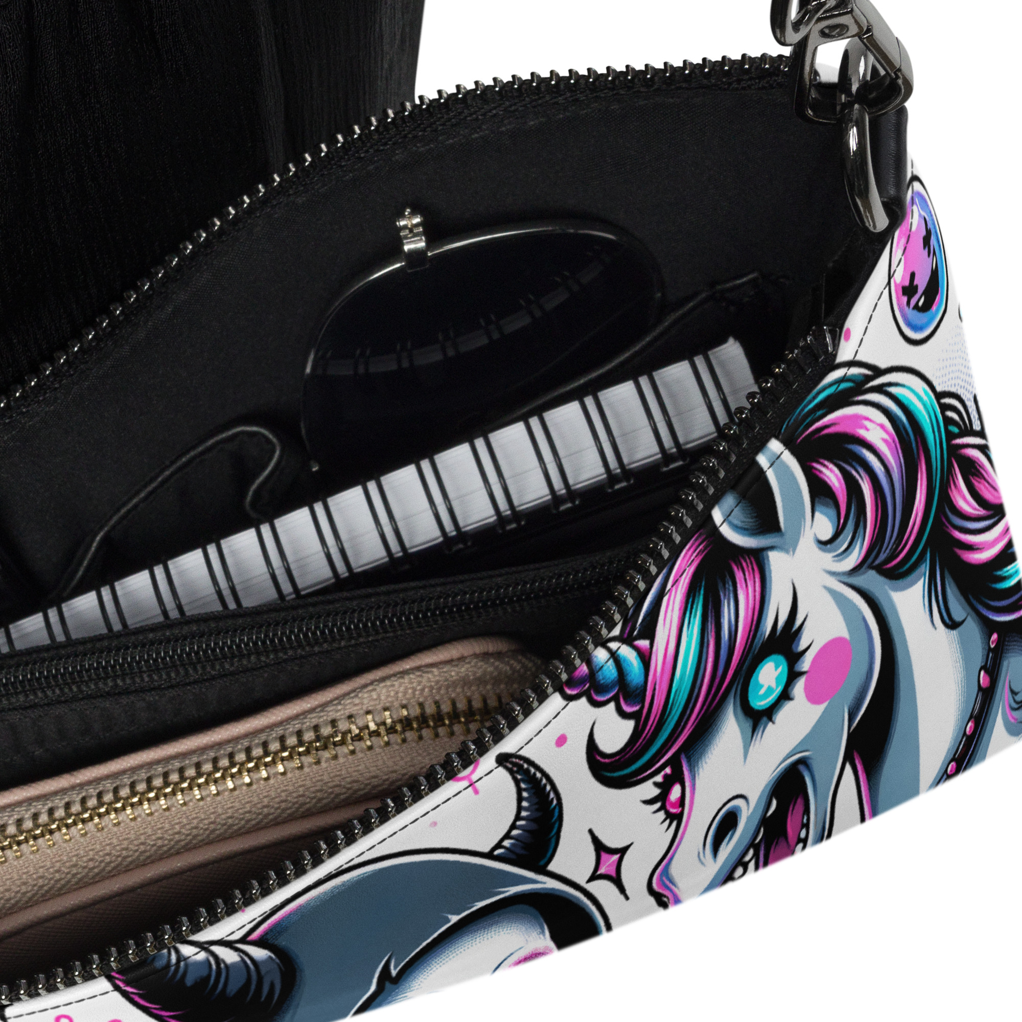 Gothic Unicorn Clutch Bag