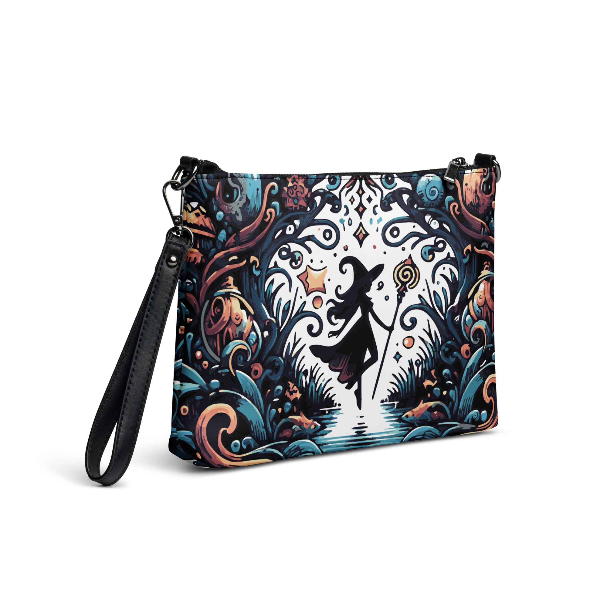 Mystical Witch Art Wristlet Bag