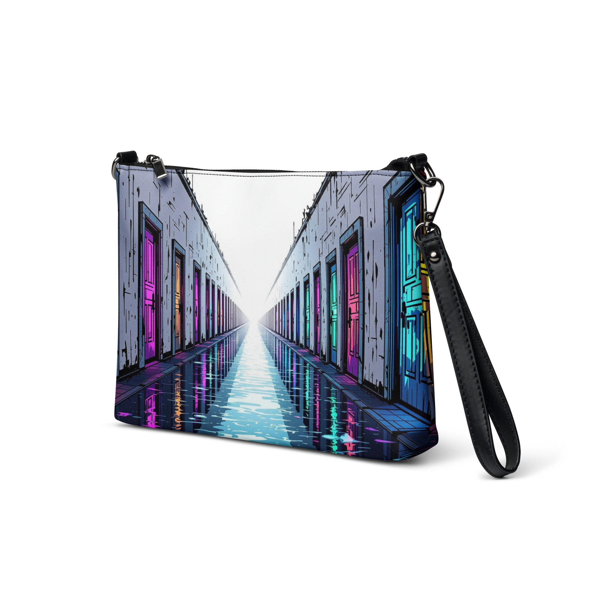 Colorful Doors Wristlet Bag