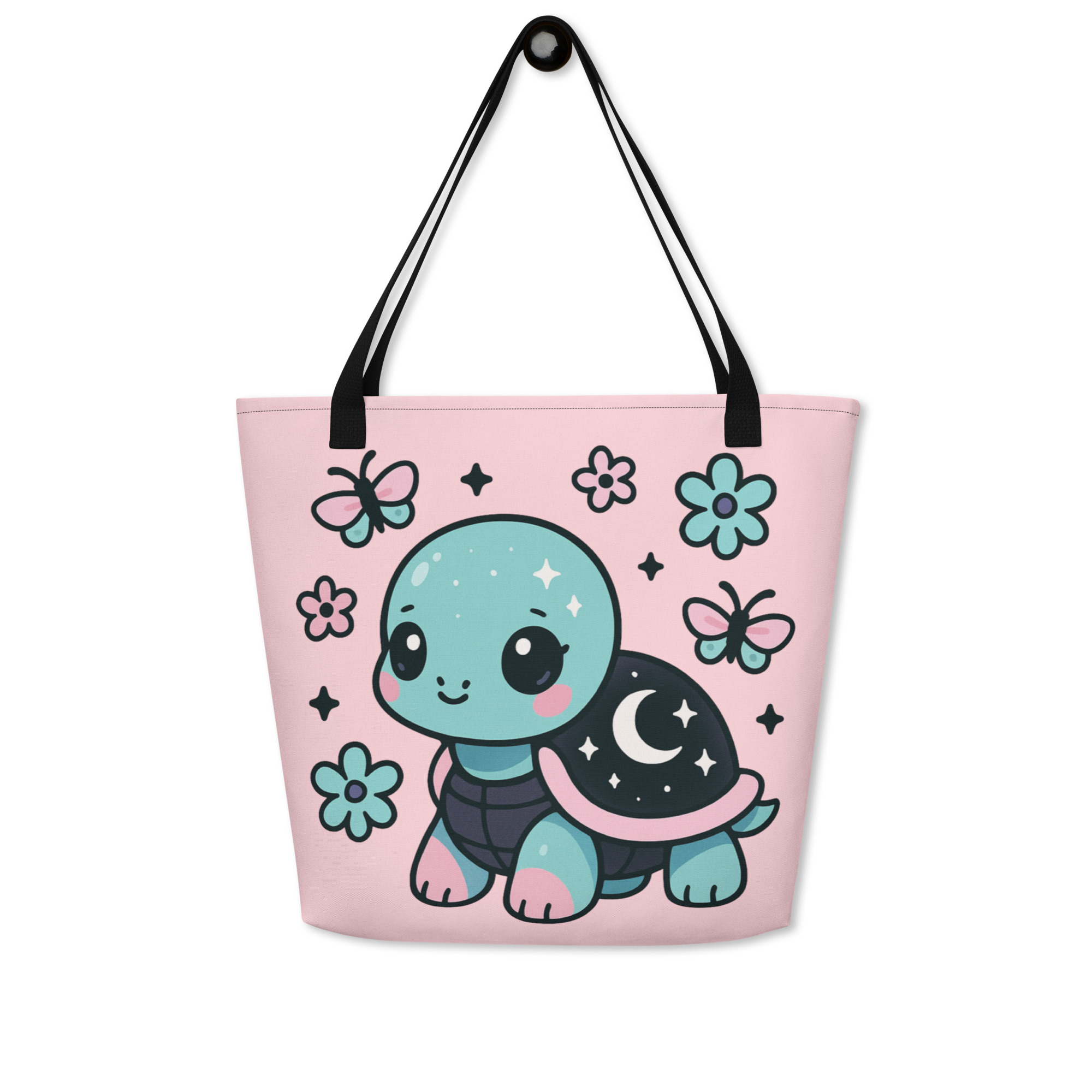 Kawaii Turtle Tote Bag