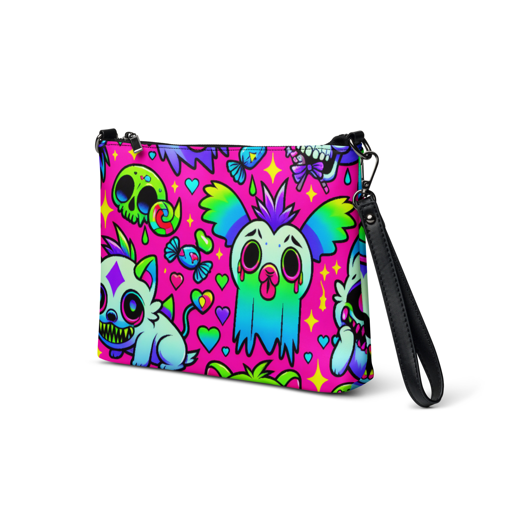 Neon Cartoon Animal Clutch Bag