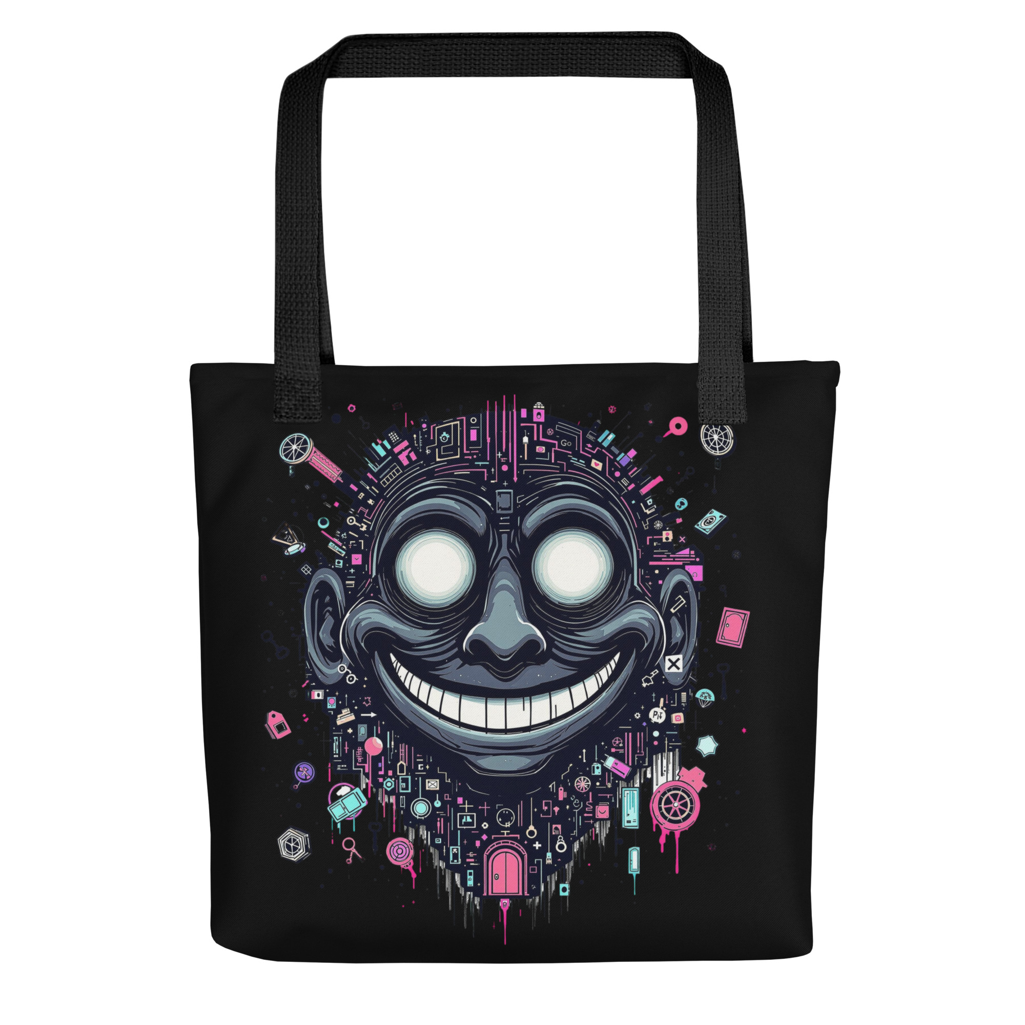 Cyber Smile Tote Bag