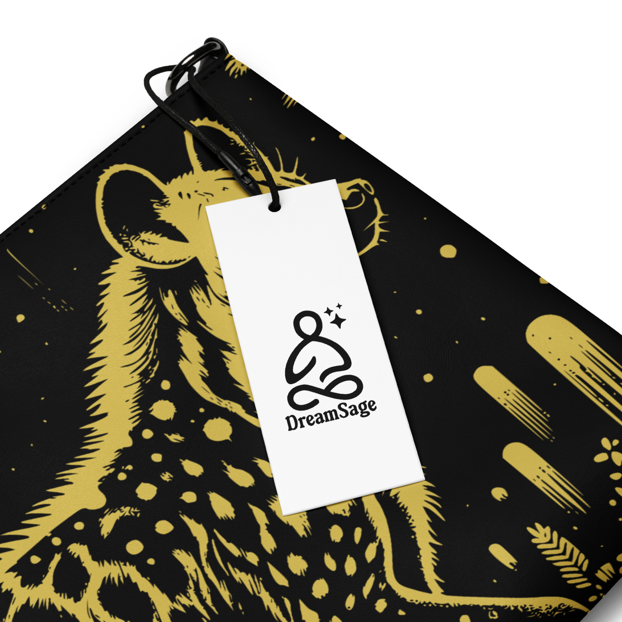 Spotted Hyena Wristlet Clutch